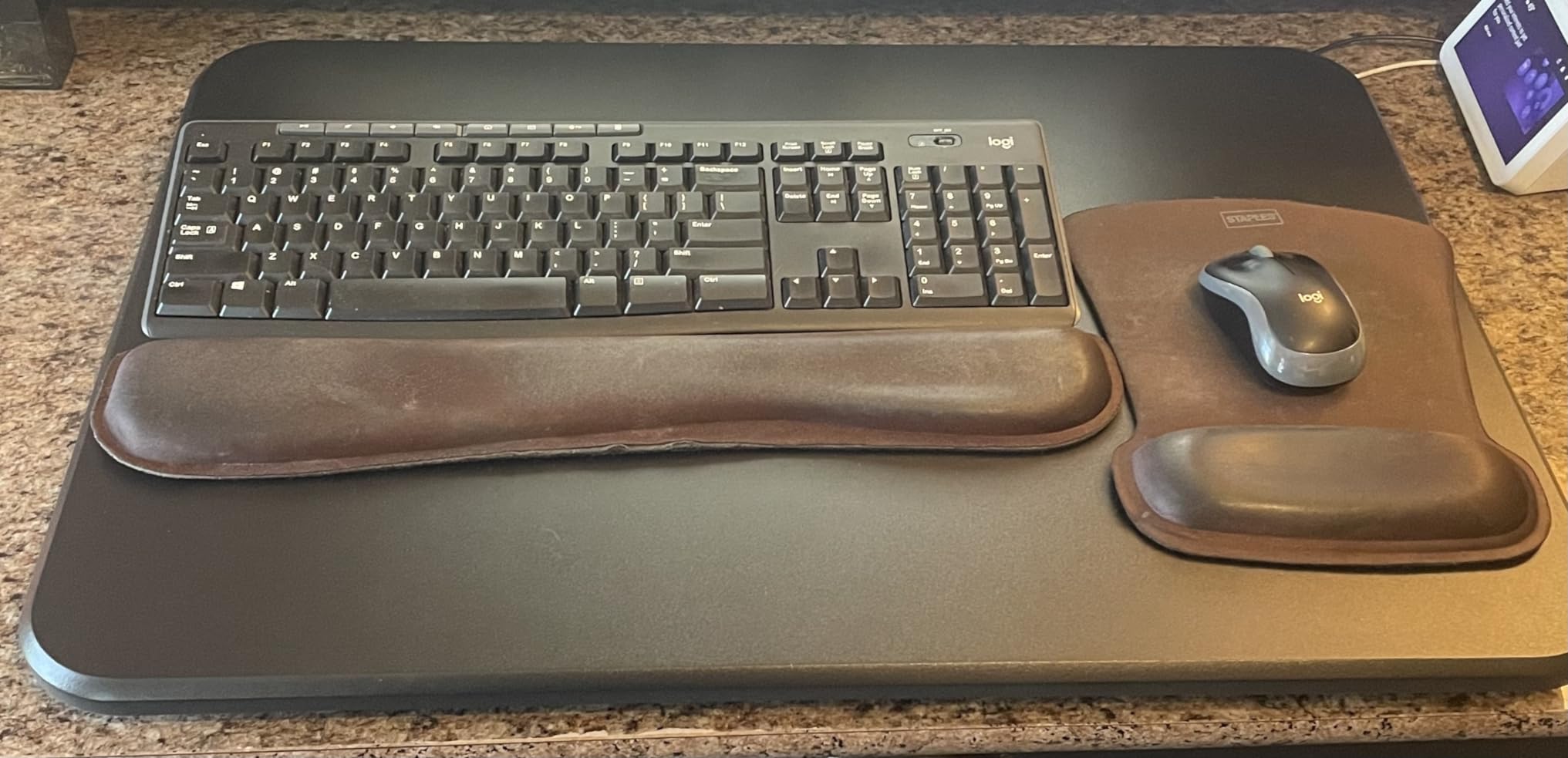 VIVO Vintage Brown 26 in Single Top Standing Desk Converter, DESK-V001JN customer photo 1