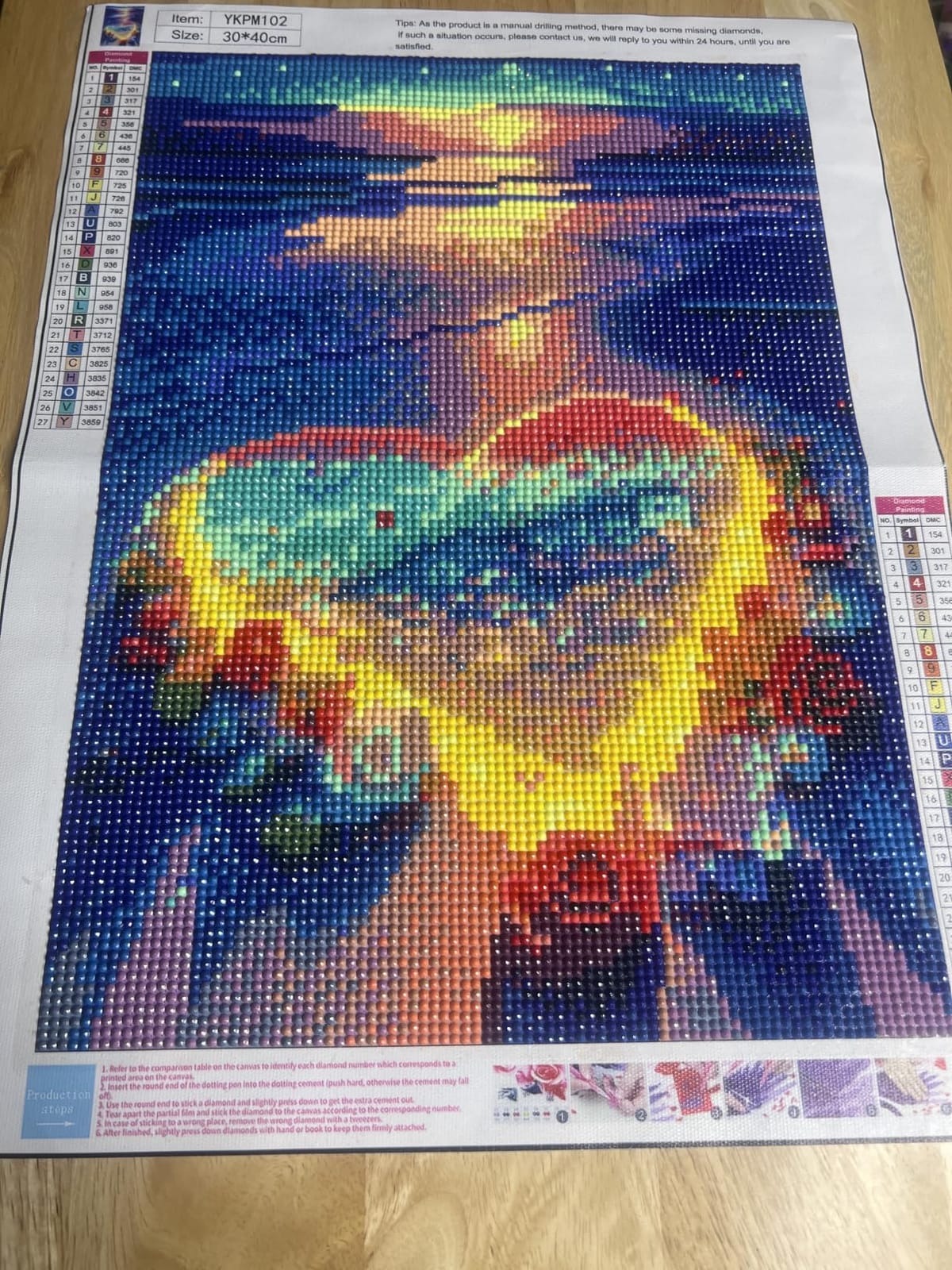 Moonlight Beach Diamond Art Kits for Adults, 5D Diamond Painting for Adults customer photo 1