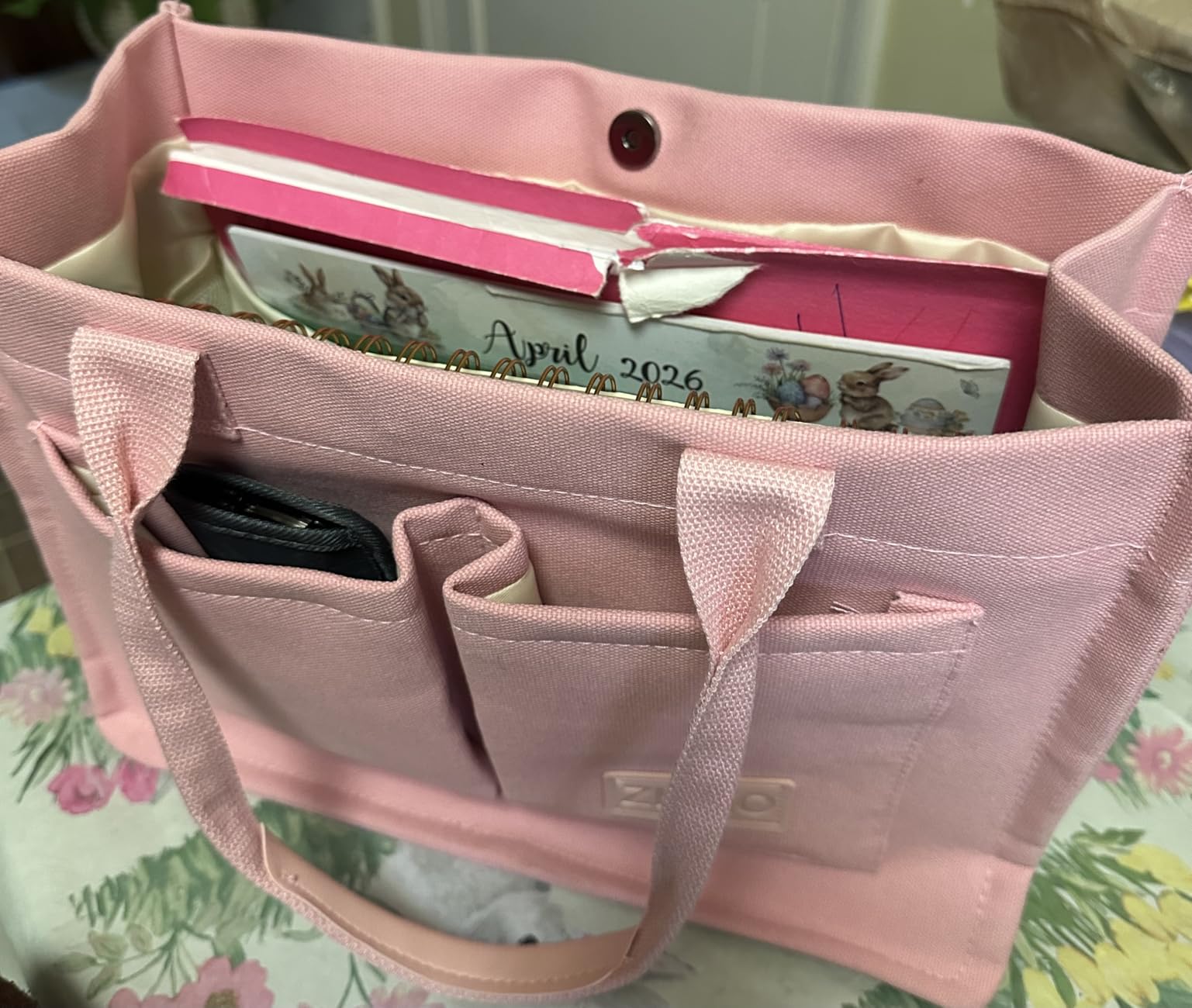 ZHMO Canvas Tote Bag for Women, Women's Bags Crossbody Bags Work Laptop Tote Bag Large Handbags Purse for Travel Nurse Teacher customer photo 2