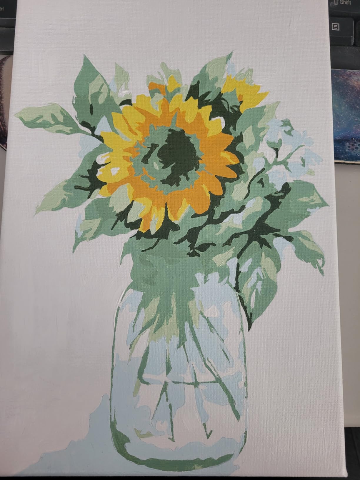 Ginkko Framed Paint by Numbers Kit for Adults, 8x12 inch, Flowers customer photo 1