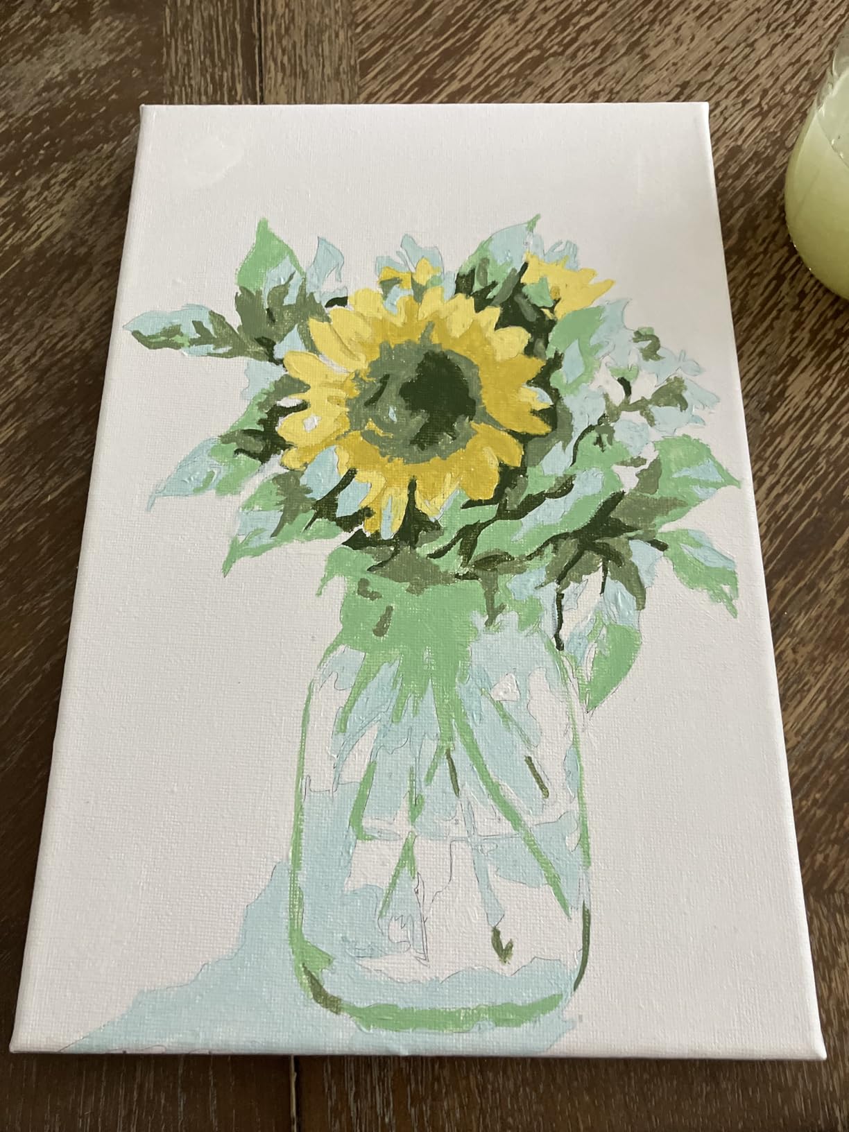 Ginkko Framed Paint by Numbers Kit for Adults, 8x12 inch, Flowers customer photo 2