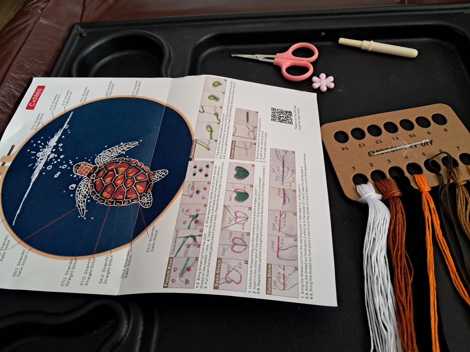 TINDTOP Embroidery Kit for Beginners Adult, Hummingbird Embroidery Kit customer photo 2