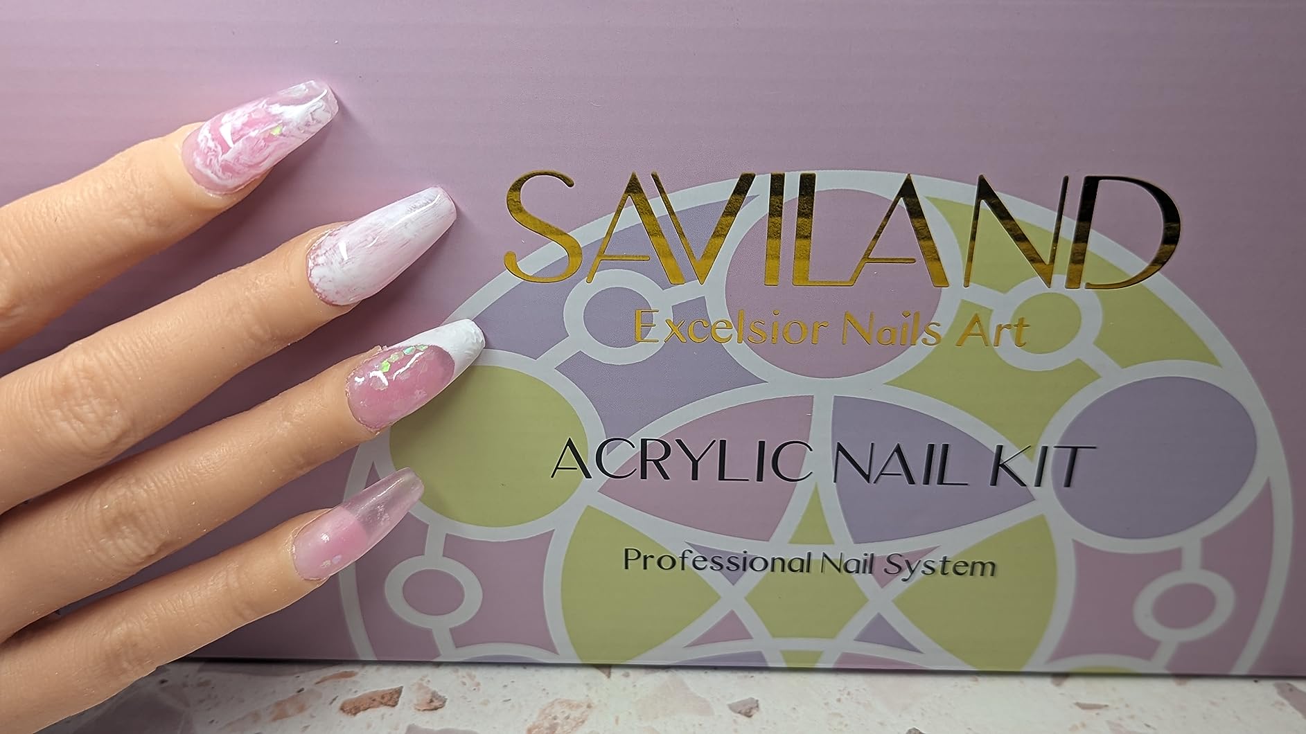 SAVILAND All-In-1 Acrylic Nail Kit with 88W Nail Lamp Nail Drill customer photo 1