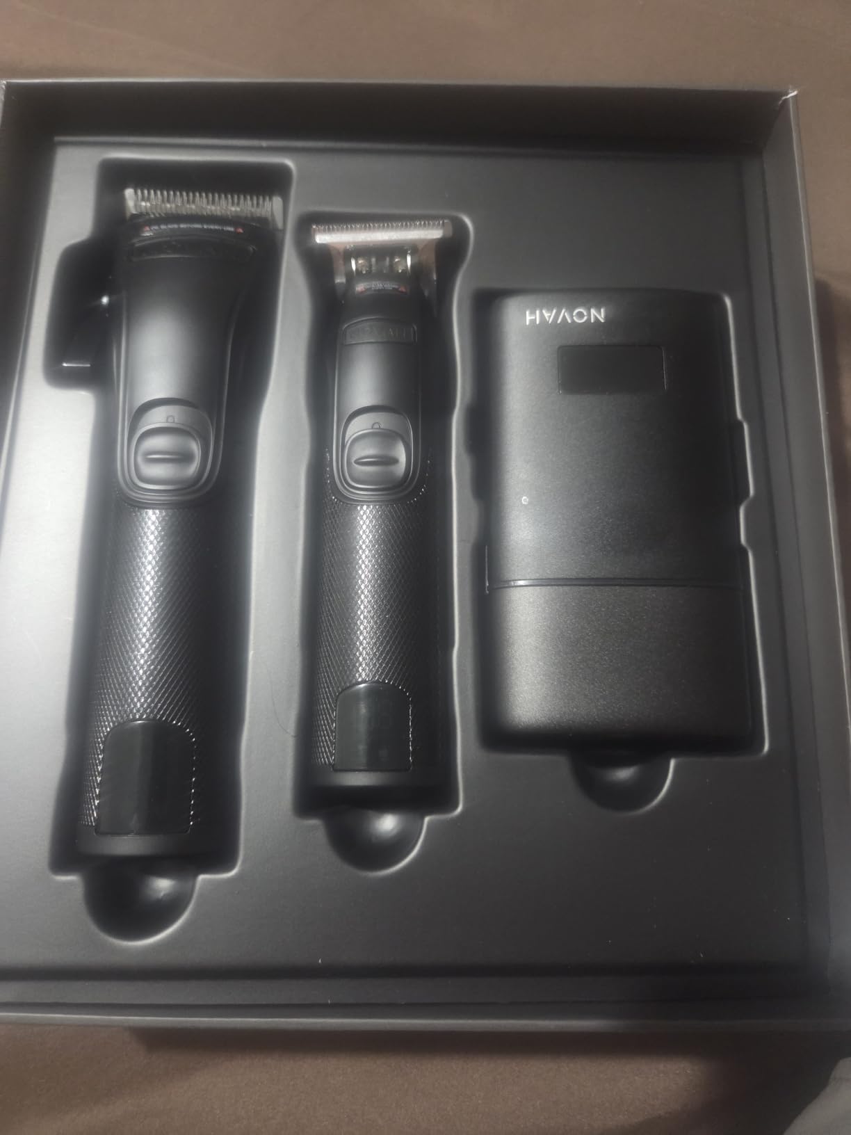 Novah Professional Barber Clippers and Trimmer Set - Foil Shaver Professional Hair Clippers for Men, Mens Cordless Hair Clipper for Barbers Haircut Kit, Fade customer photo 2