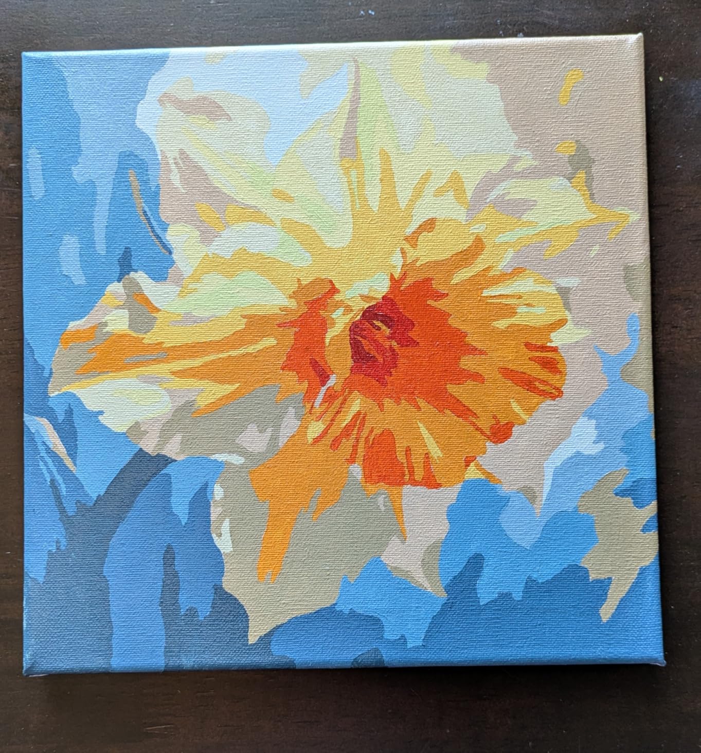 Offito Framed Paint by Numbers Kit for Adults Beginners, Sunflower customer photo 1