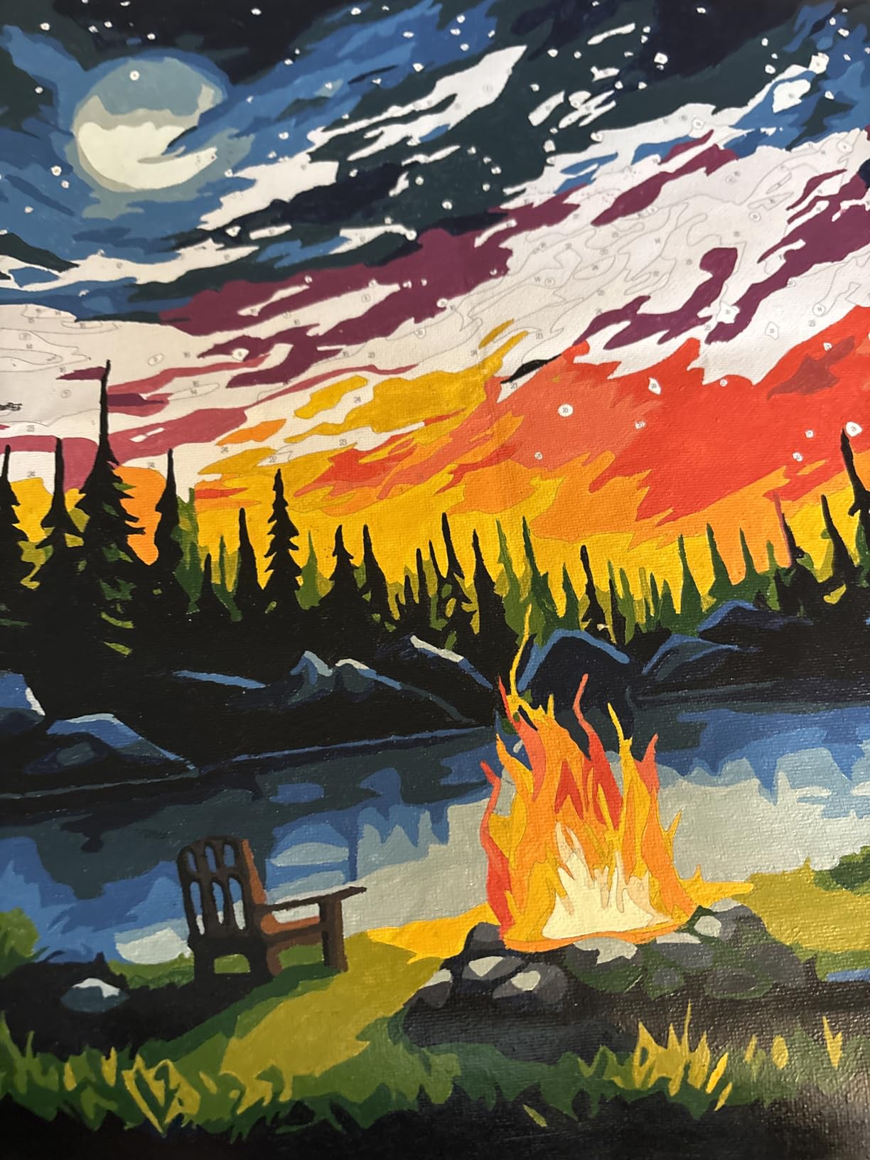 Mountain Paint by Number for Adults, Landscape Paint by Numbers for Adults customer photo 2