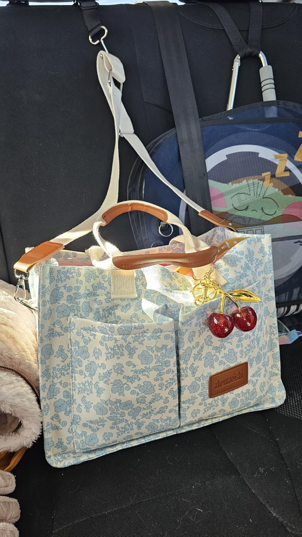 Canvas Tote Bag for Women with Pockets Crossbody Bag Tote Shoulder Handbags Casual Work Bags Everything Tote Bag customer photo 2