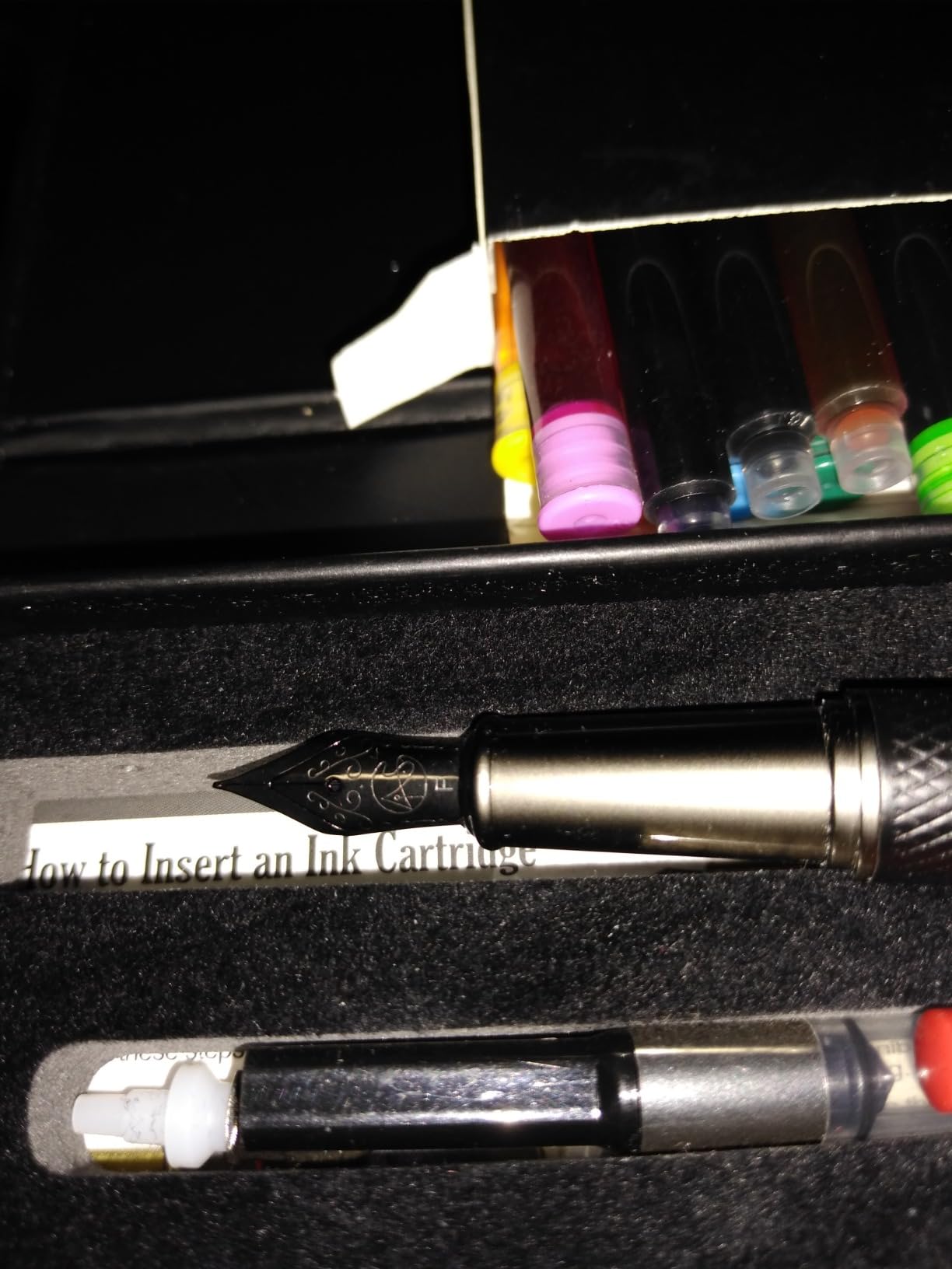 Fountain Pen Set - Fine & Medium Nibs, Includes 18 Ink Cartridges, Ink Refill Converter & Syringe Filler, Gift for Writing, Journaling & Calligraphy MU-13 customer photo 1