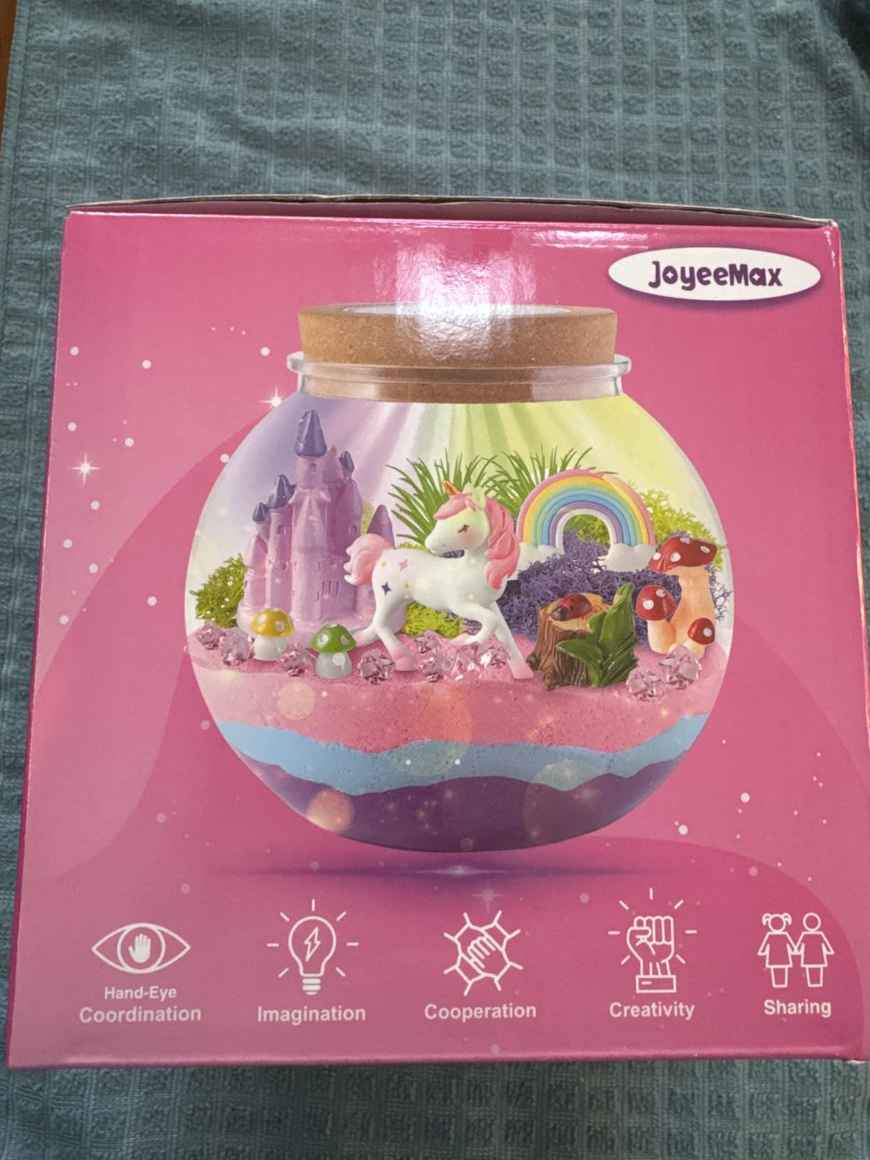 JOYEEMAX Dinosaur Light-Up Terrarium Kit for Kids - LED Night Light Birthday Gift for Boys Ages 4 5 6 7 8-12 Year Old - Dinosaur Toys for Boys - DIY Arts and Crafts Kit for Kids customer photo 1