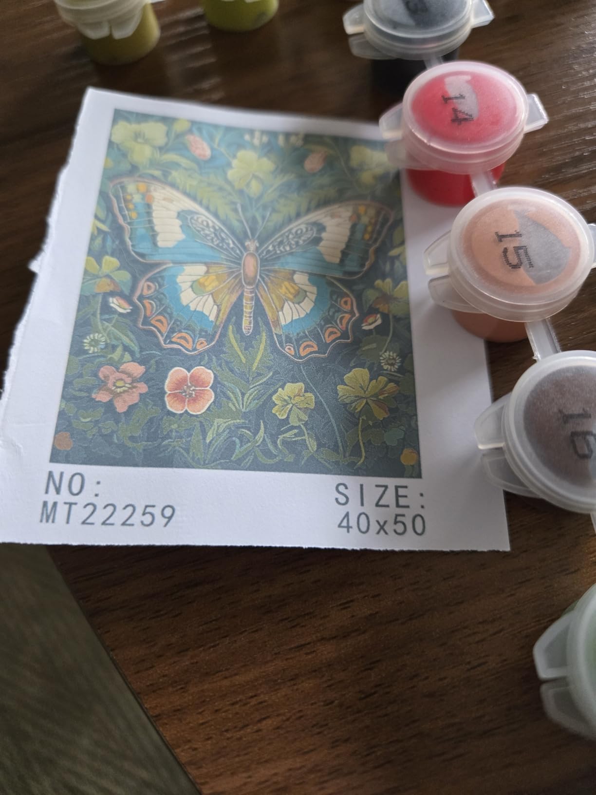 Arttoplus Flower Paint by Numbers Kit for Adults Canvas 16x20inch | Flower Paint by Numbers Kits for Adults Beginner, Oil Acrylic Painting by Numbers for Gift Home Wall Decor (Without Frame) customer photo 1
