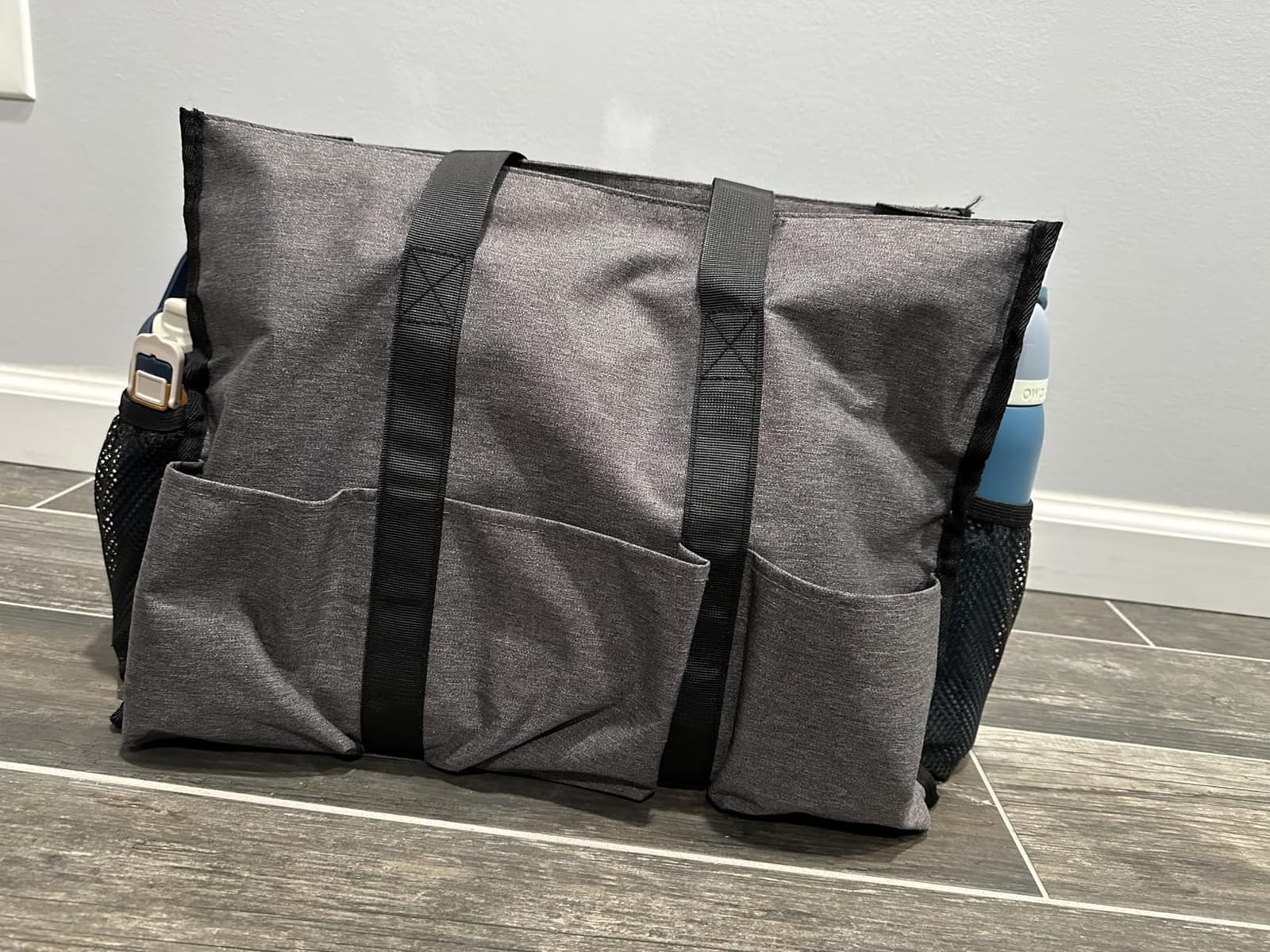 TOPDesign Utility Water Resistant Tote Bag with 13 Pockets, Zipper Closure customer photo 1