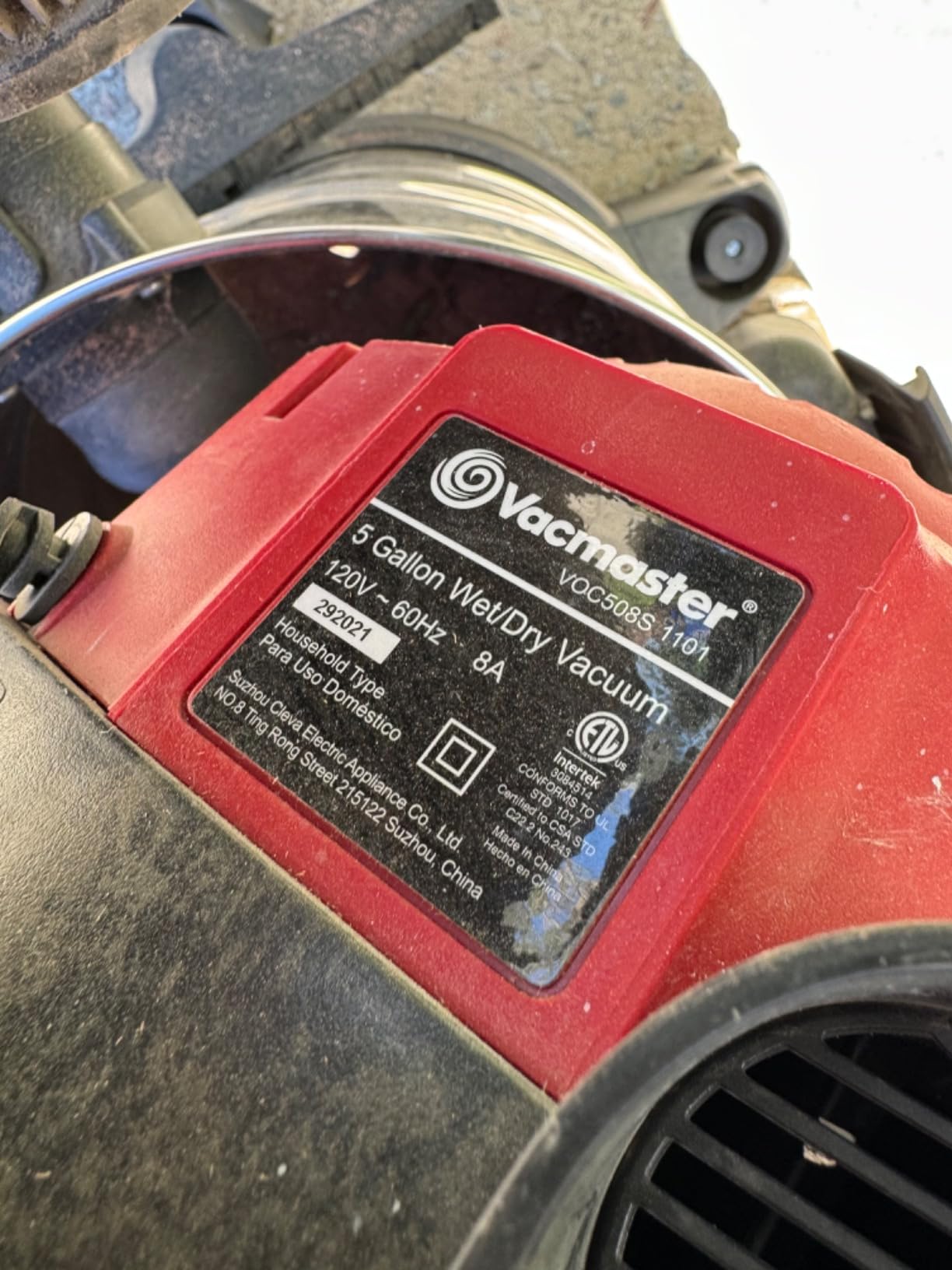 Vacmaster VOC812SF 1101 8-Gal 6 Peak HP Stainless Steel Wet/Dry Vac Red customer photo 2
