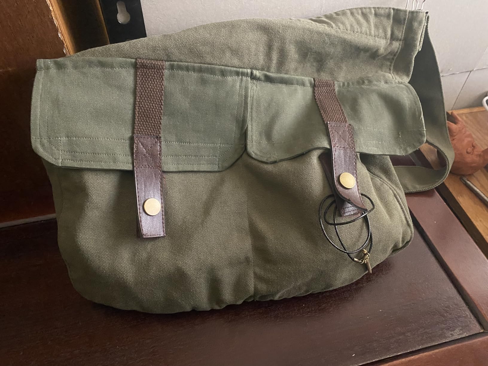 Canvas Tote Bag Casual Hobo Crossbody Shoulder Bag for Women and Men Large Purse Messenger Bag Travel Work customer photo 1