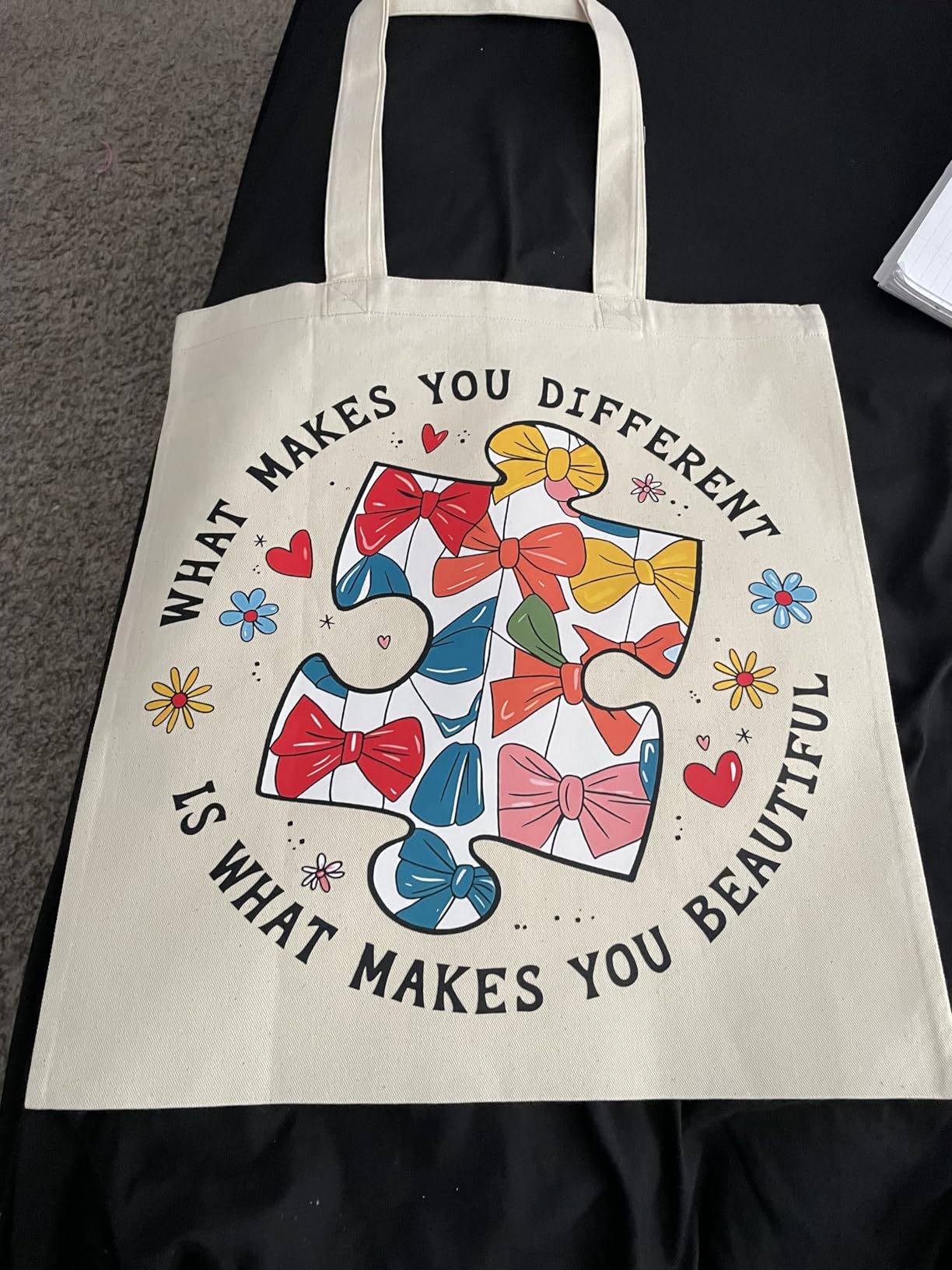 Phicorn Canvas Tote Bags, 15 x 16 in, 8 oz Cotton Blank customer photo 2
