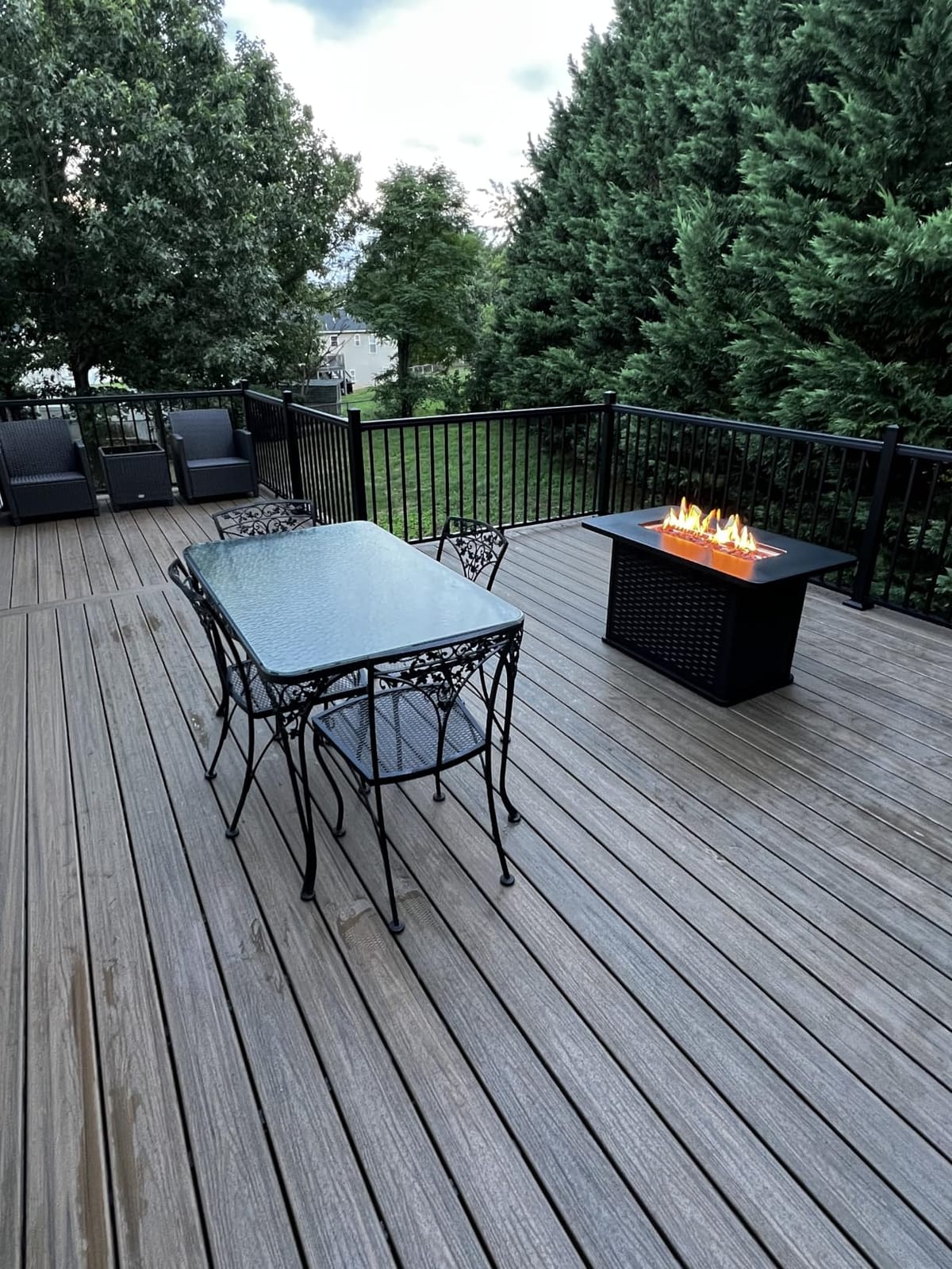 Ciays Propane Fire Pit Table, 32Inch Gas Outdoor Fire Pit Table CSA-Certified for Outside Patio with Lava Rocks, Add Warmth and Ambience to Parties, Backyard, Garden, 50,000 BTU customer photo 2