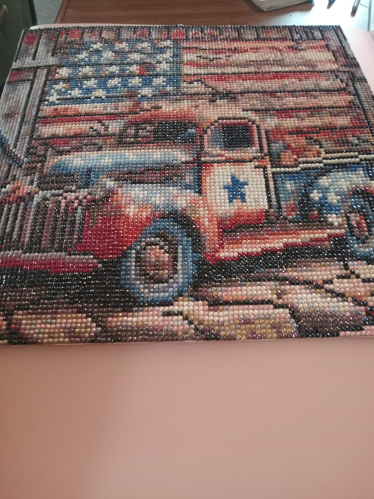 CHWGLFGG 5D Truck Diamond Art Kits for Adults Beginners 13.7x13.7inch customer photo 2