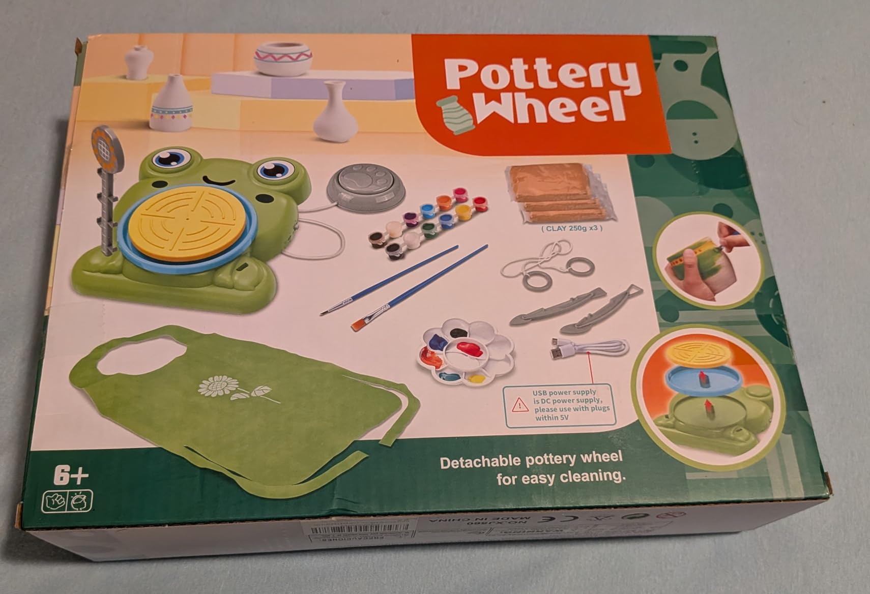 Aujazyble Pottery Wheel for Kids - Complete Pottery Painting Kit Crafts Toy customer photo 1