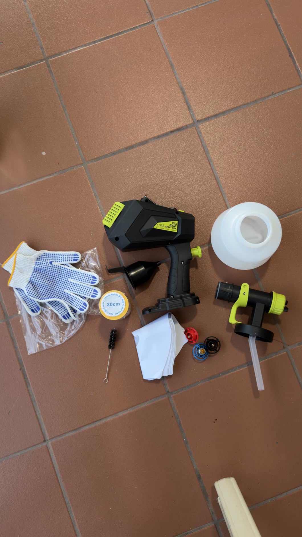 Cordless Paint Sprayer for Ryobi 18V Battery, Handheld HVLP Paint Gun with 3 Spray Patterns & 4 Nozzles, Ideal for DIY Projects, House Painting, Furniture & More (No Battery Included) customer photo 1