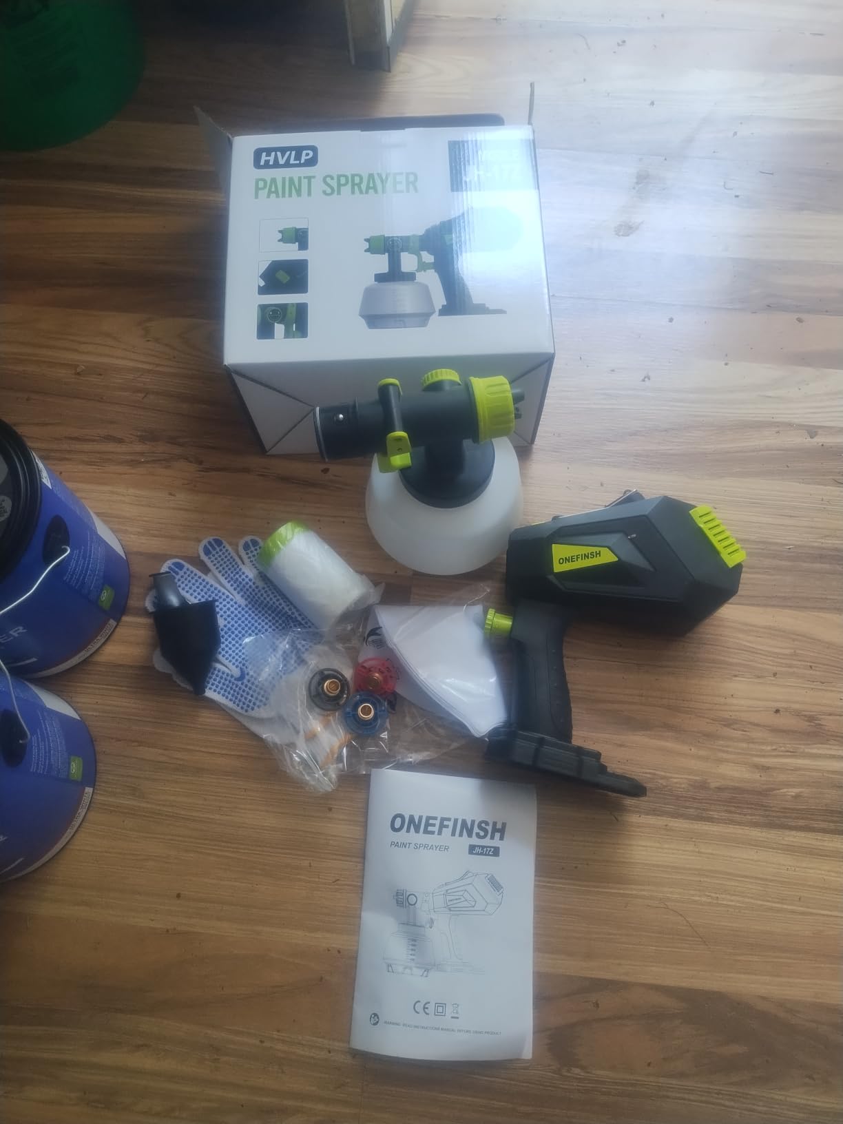 Cordless Paint Sprayer for Ryobi 18V Battery, Handheld HVLP Paint Gun with 3 Spray Patterns & 4 Nozzles, Ideal for DIY Projects, House Painting, Furniture & More (No Battery Included) customer photo 2