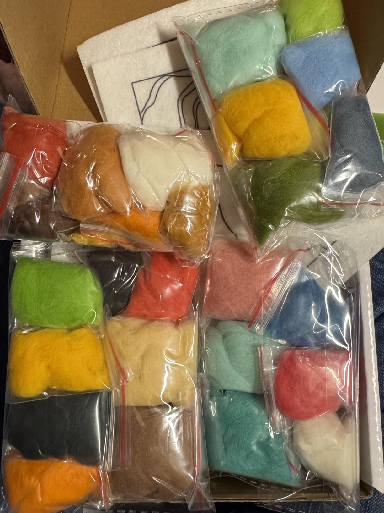 GarfxG Needle Felting Kit for Beginners, 4 Pcs Wool Needle Felt Kit | Needle Felt Painting Kit with Needles, Foam Pad, Felt Cloth, Picture Frame and Instructions for DIY Craft, Decoration customer photo 2