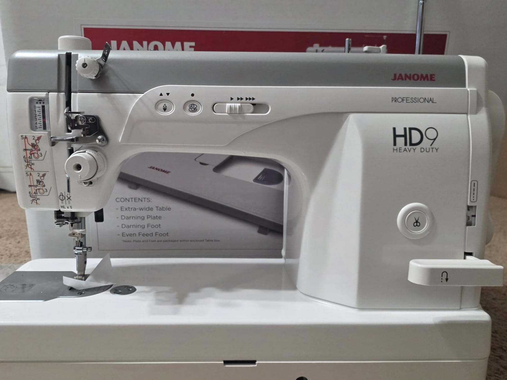 Janome HD9 Heavy Duty High Speed Sewing Machine customer photo 1