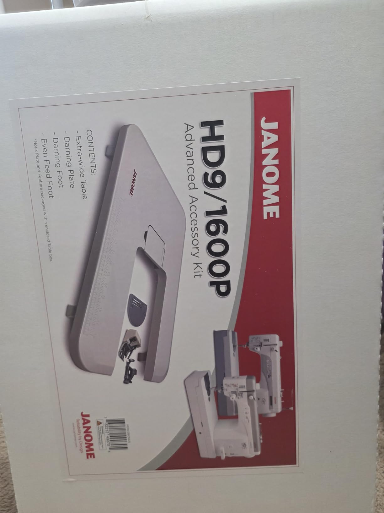 Janome HD9 Heavy Duty High Speed Sewing Machine customer photo 2
