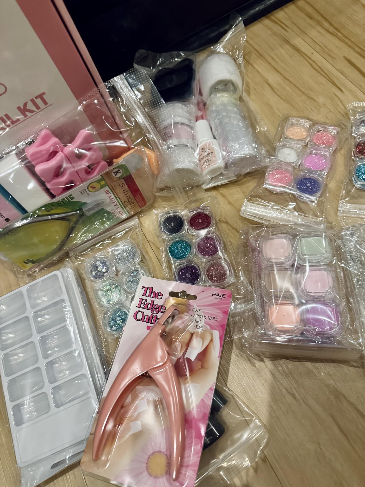 Acrylic Nail Kit with Everything: Beginners Set with Drill - Professional Acrylic Powder Glitter Monomer False Tips Top Base Coat Starter Kit - Full Decorations Nail Supplies for Nail Extensions Gift customer photo 2