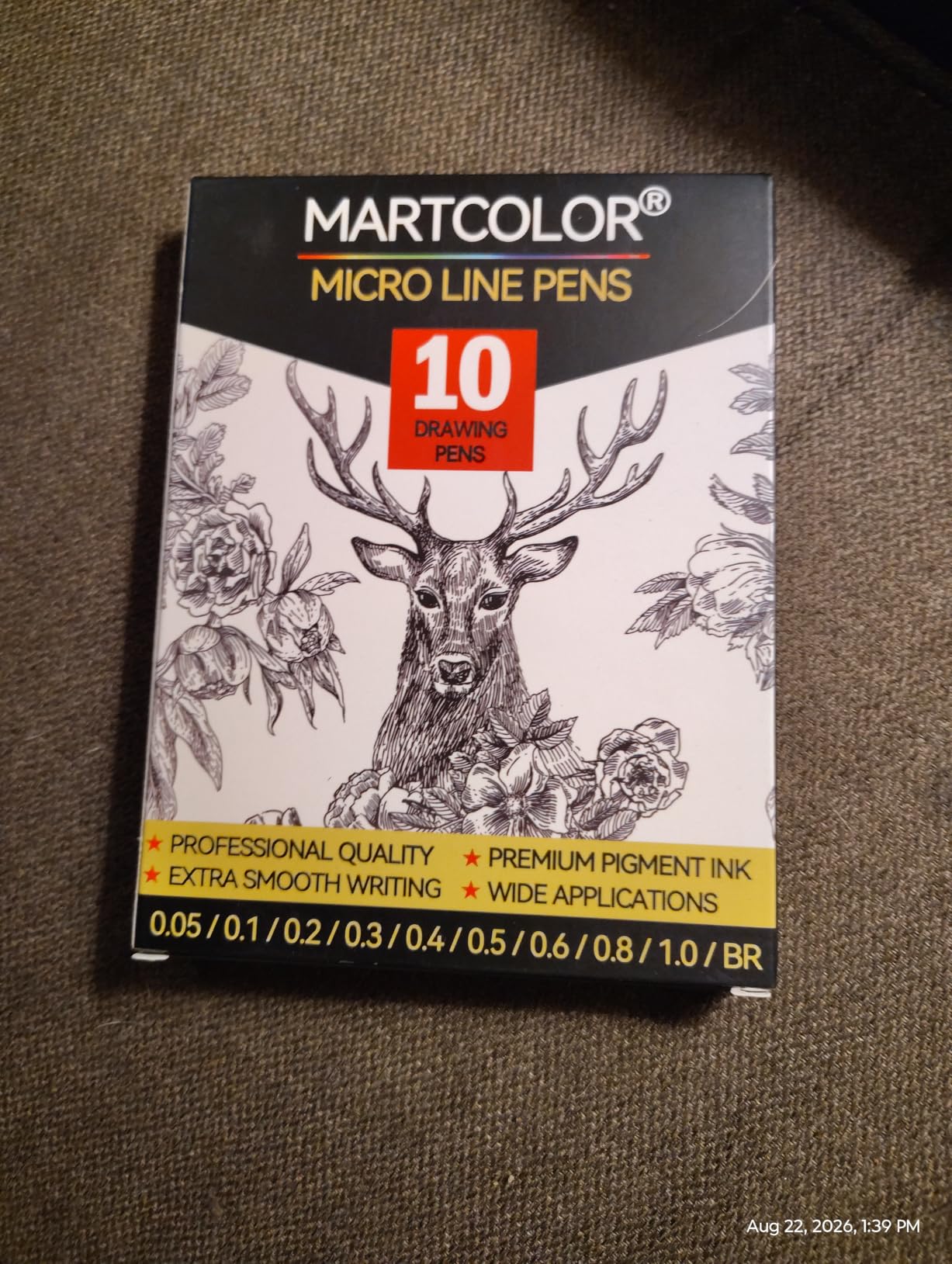 MARTCOLOR Micro Pen Fineliner Pens, 10 Size Black Archival Ink Pens customer photo 1
