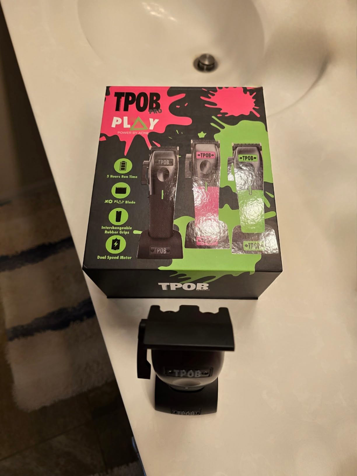TPOB Play Barber Hair Clippers for Men 7500 RPM with Rubber Grips (Blackout 3 Set) customer photo 1