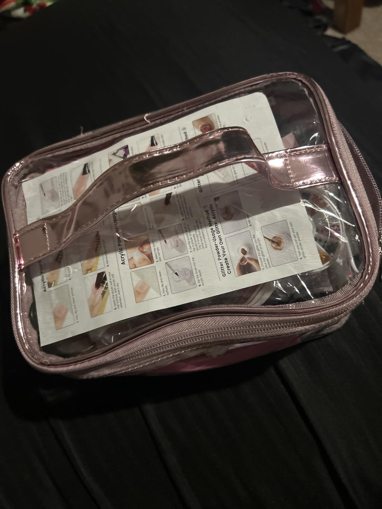Acrylic Nail Kit for Beginners with Everything Practice Hand UV Lamp, White customer photo 2