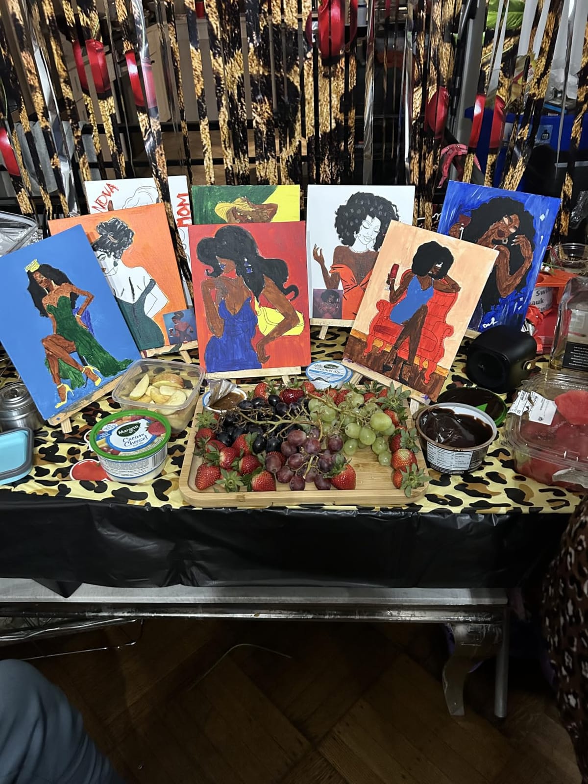 AmazingSpark 12 Set Sip and Paint Kit for Adults Pre Drawn Canvas,Women customer photo 1