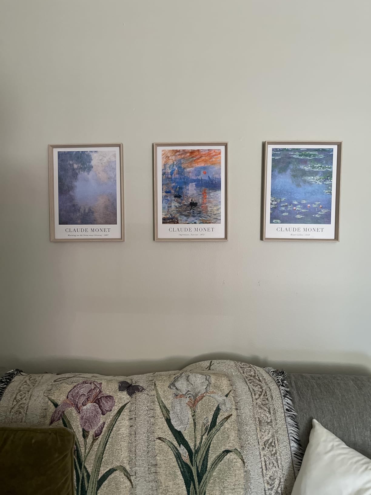 Boho Sage Green Framed Wall Art, Abstract Canvas Prints customer photo 1