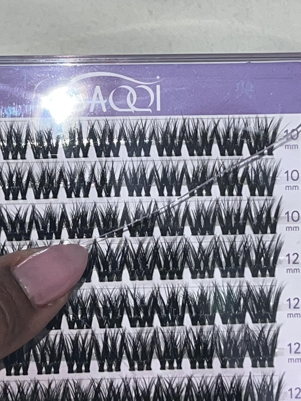 GAQQI Self Adhesive Eyelash Clusters,Natural No Glue Lashes 10-16mm,LACE customer photo 1