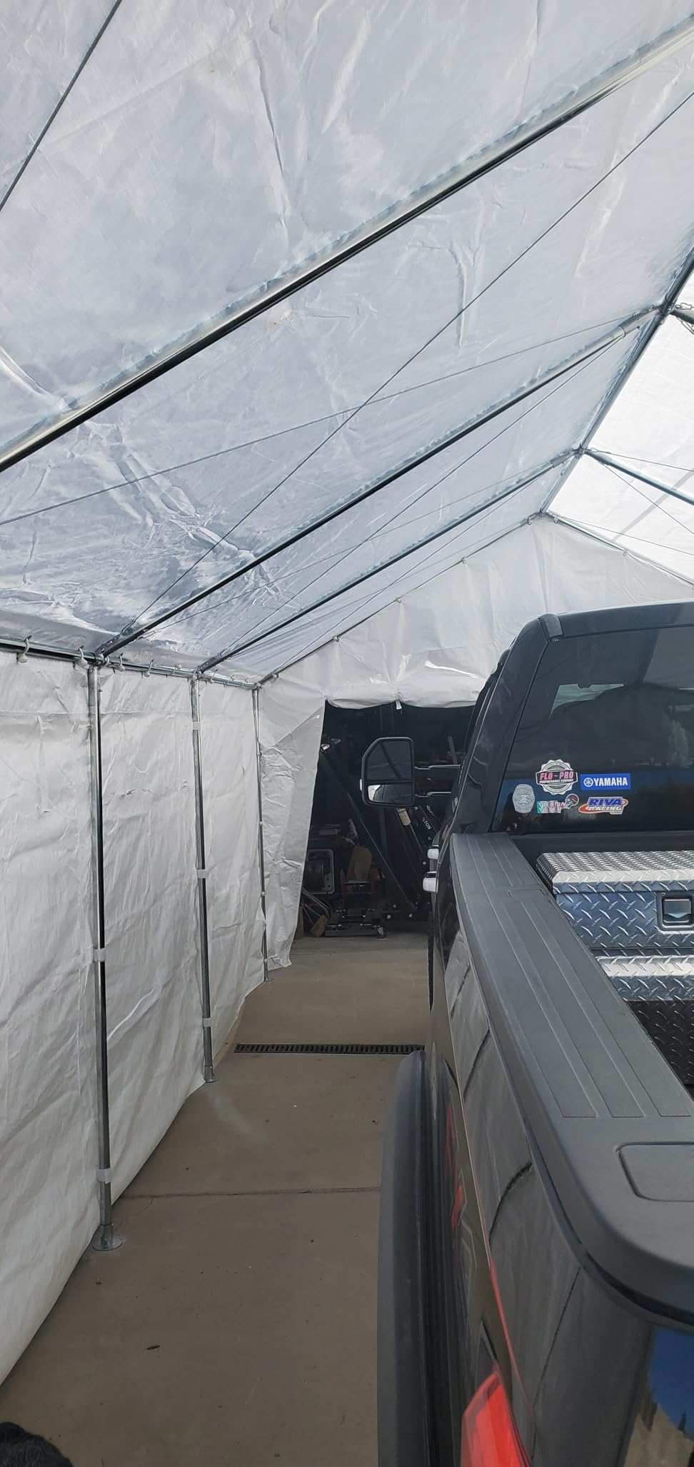 Quictent Heavy Duty 13x25 ft Carports with Side Zipper Doors customer photo 2