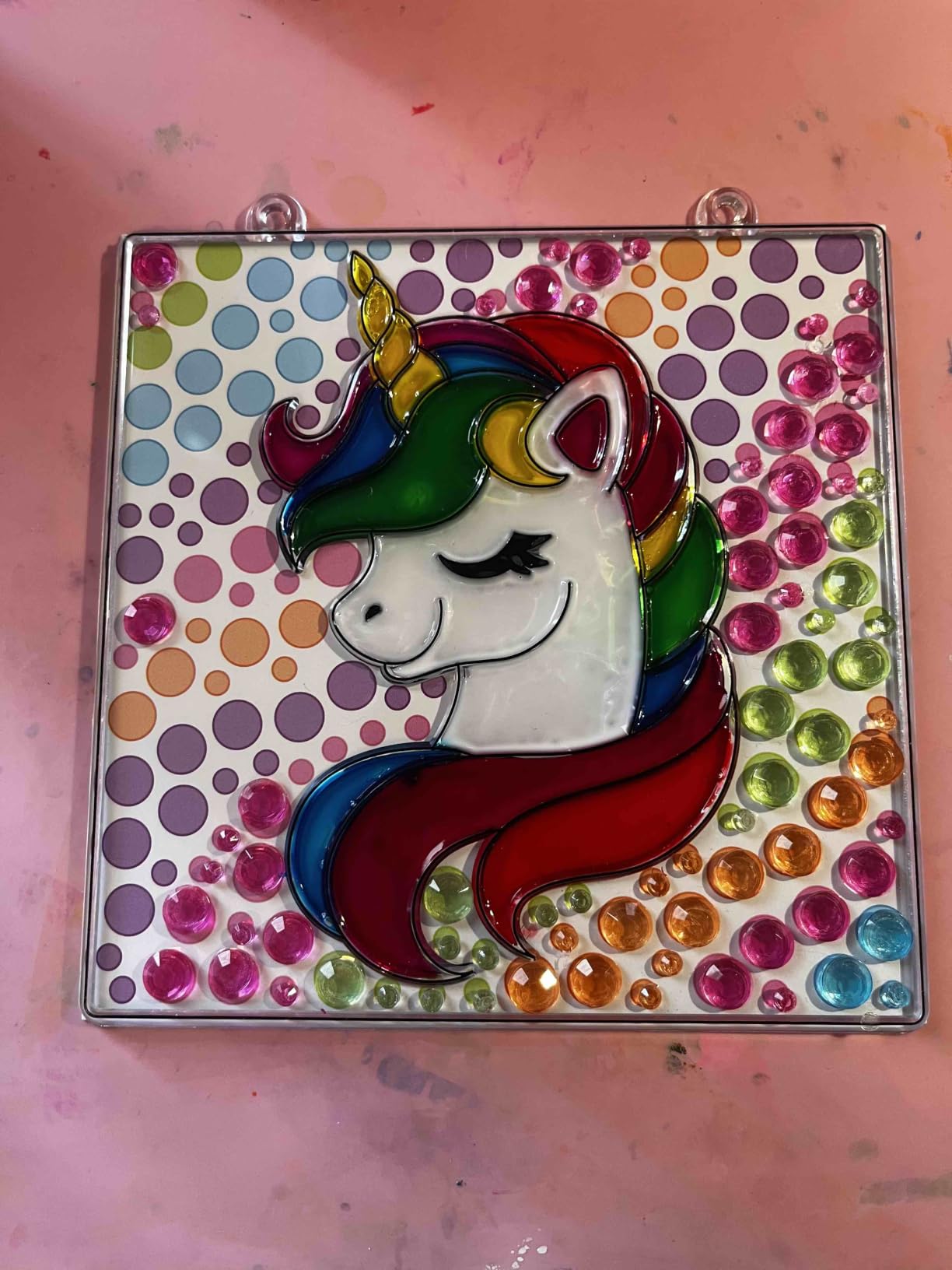 Klever Kits Diamond Art Kits for Kids, 4PCS Gem Painting Kit, Window Art Suncatchers Mosaic Kits Crafts for Girls Boy Birthday Gifts Toys Age 6+ customer photo 1