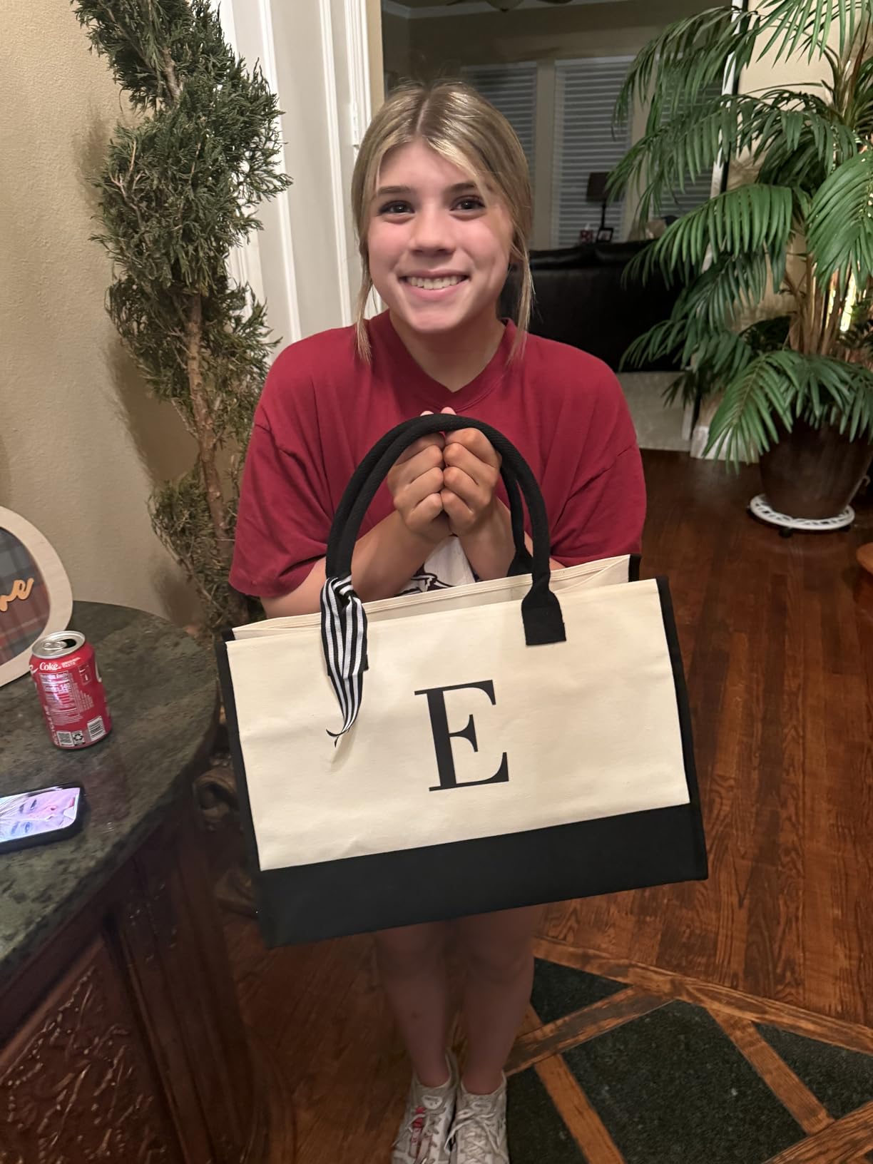 Personalized Canvas Tote Bag, Monogrammed Gift for Women customer photo 2