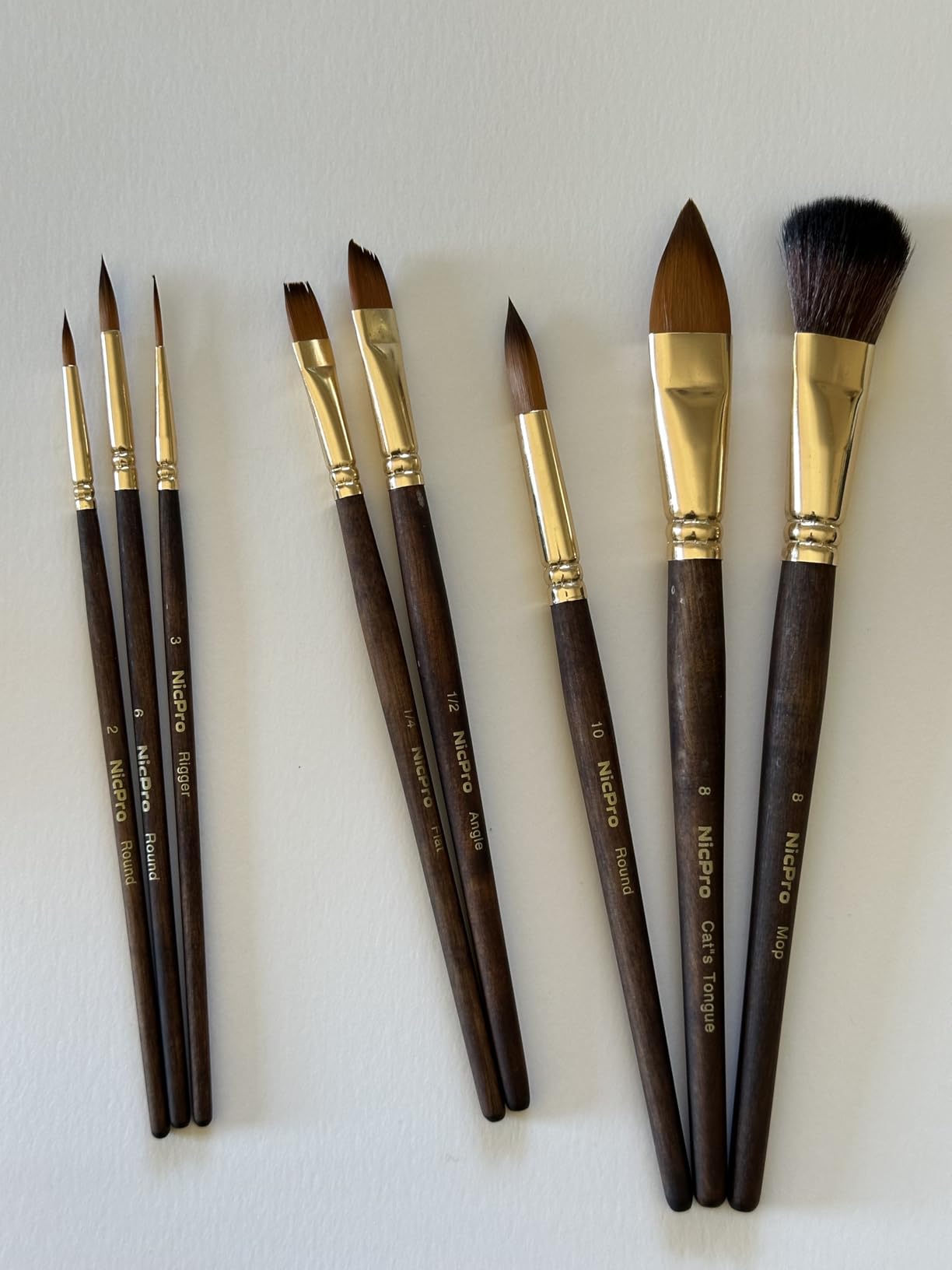 Nicpro 6Pcs Travel Watercolor Brushes Set, Professional Paint Brush customer photo 1