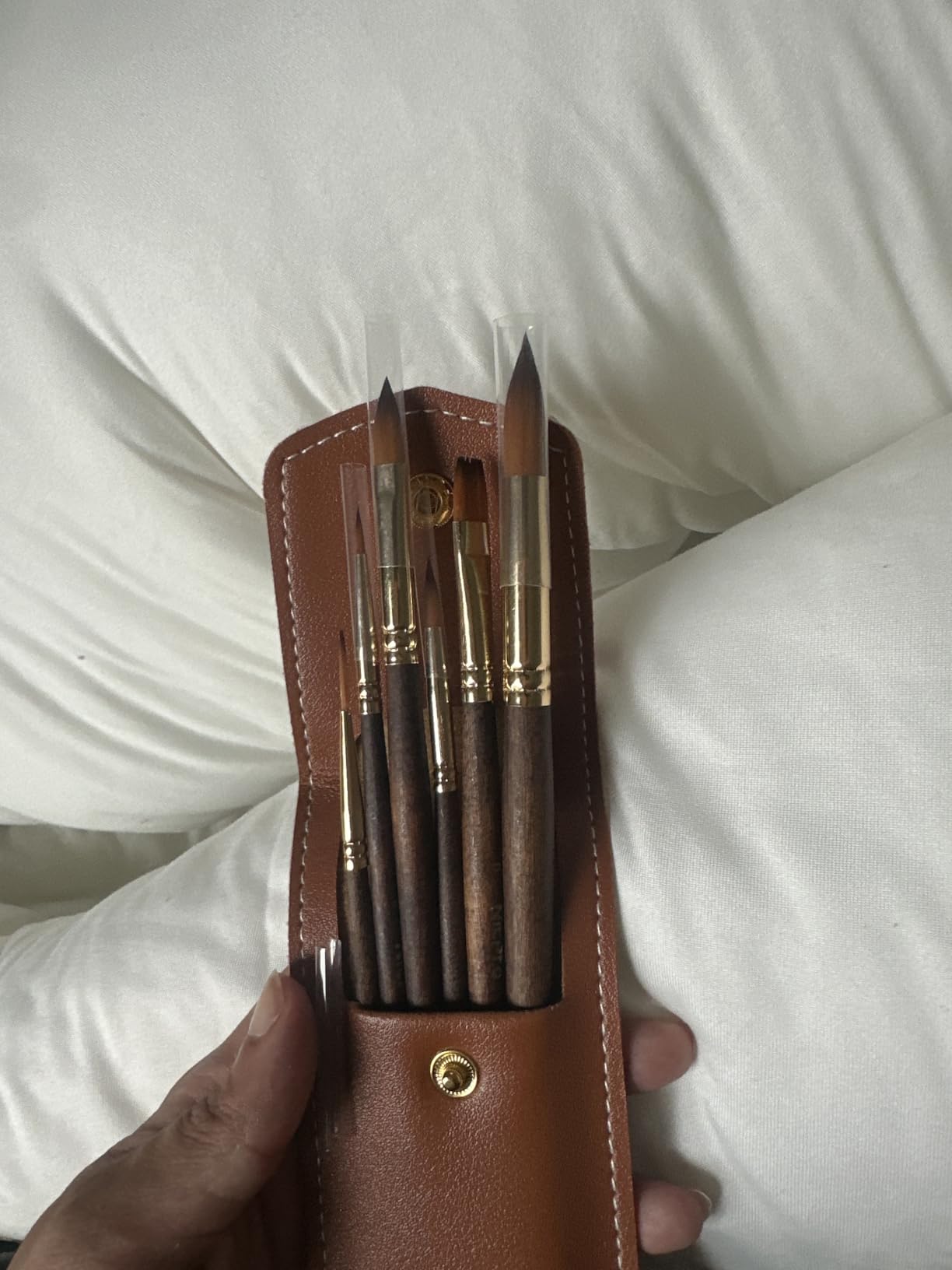 Nicpro 6Pcs Travel Watercolor Brushes Set, Professional Paint Brush customer photo 2