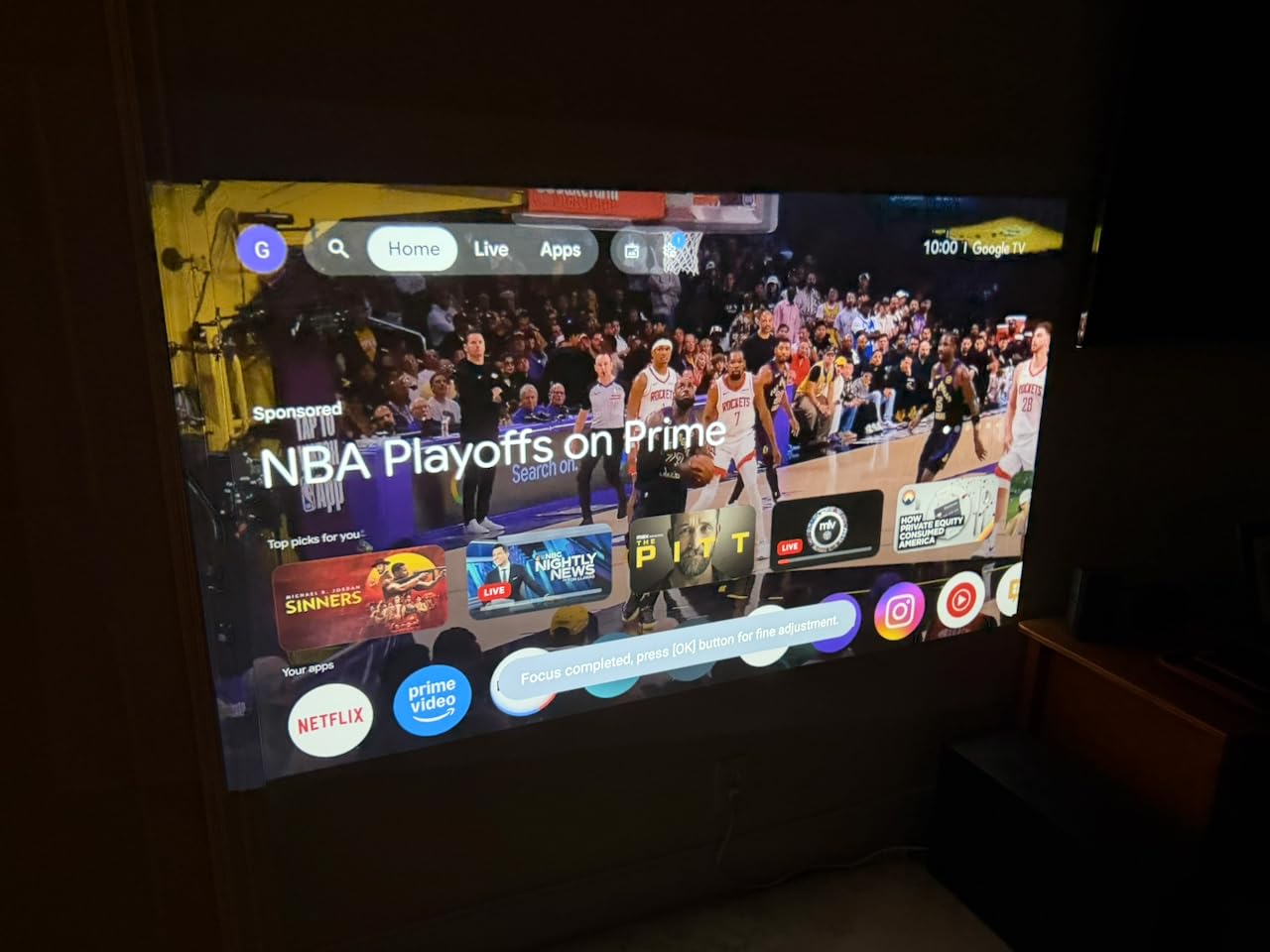 HAPPRUN 1500 ANSI 4K Decoding Outdoor Projector with Official Google TV customer photo 2
