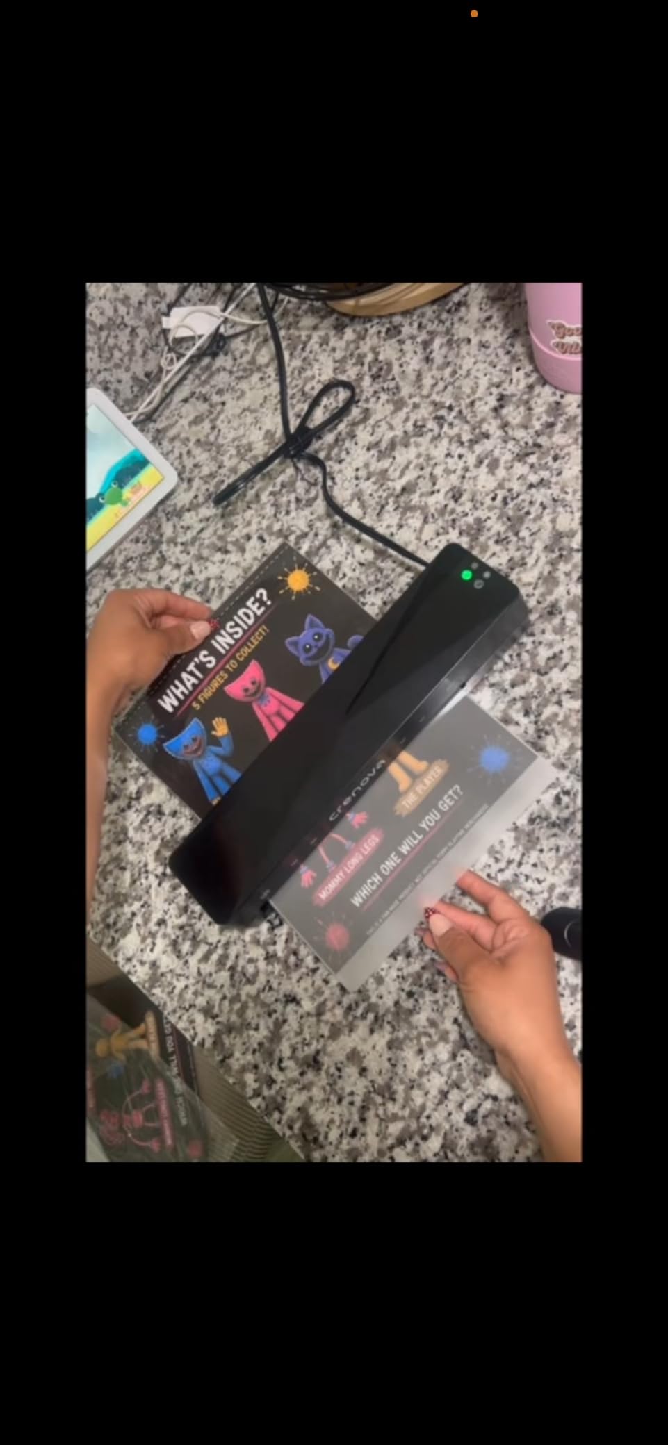 Crenova Laminator Machine with 12 Laminating Sheets, A3 Laminating Machine customer photo 1