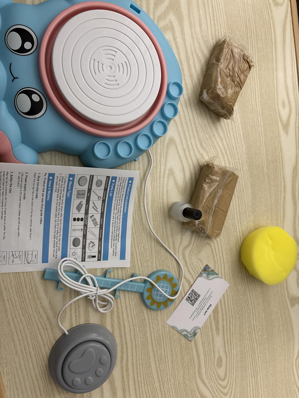 Pottery Wheel for Kids, Dino Craft Kit Arts and Crafts for Kids Ages 6-12 customer photo 2