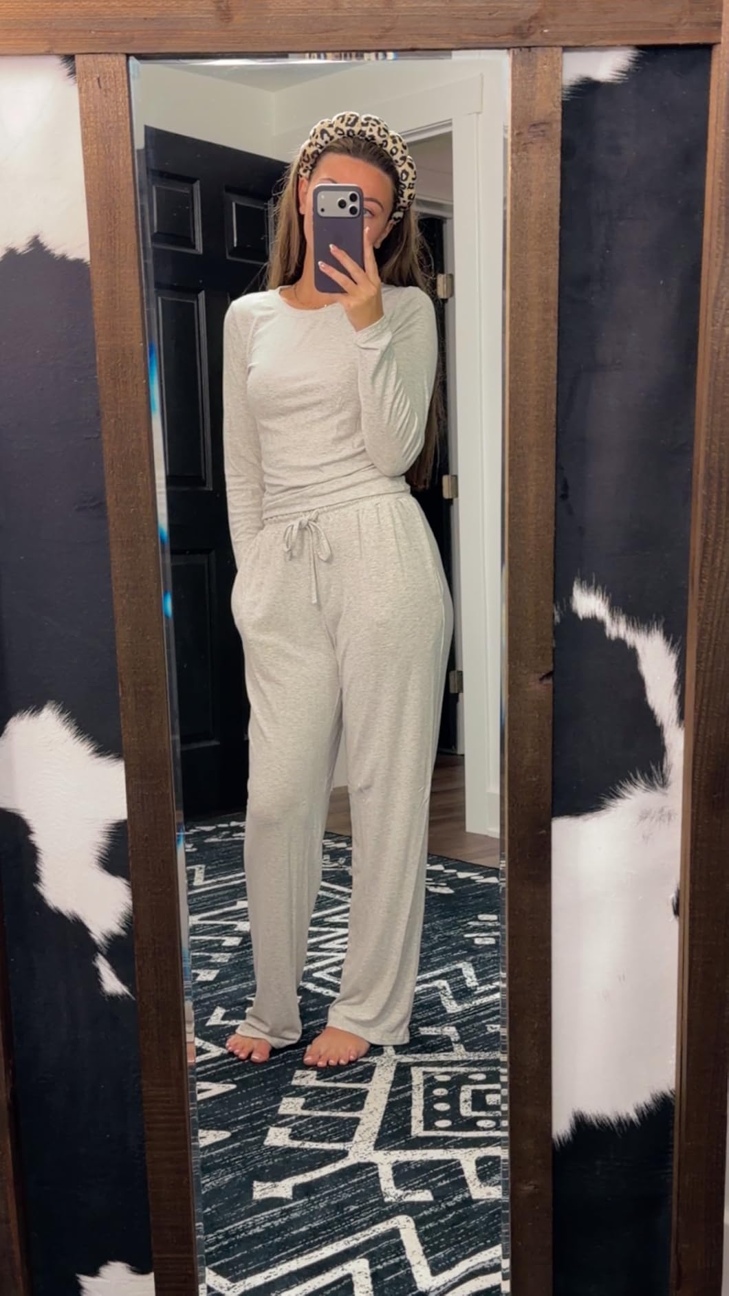 Trendy Queen Women's 2 Piece 2026 Fall Fashion Lounge Set with Pockets customer photo 2