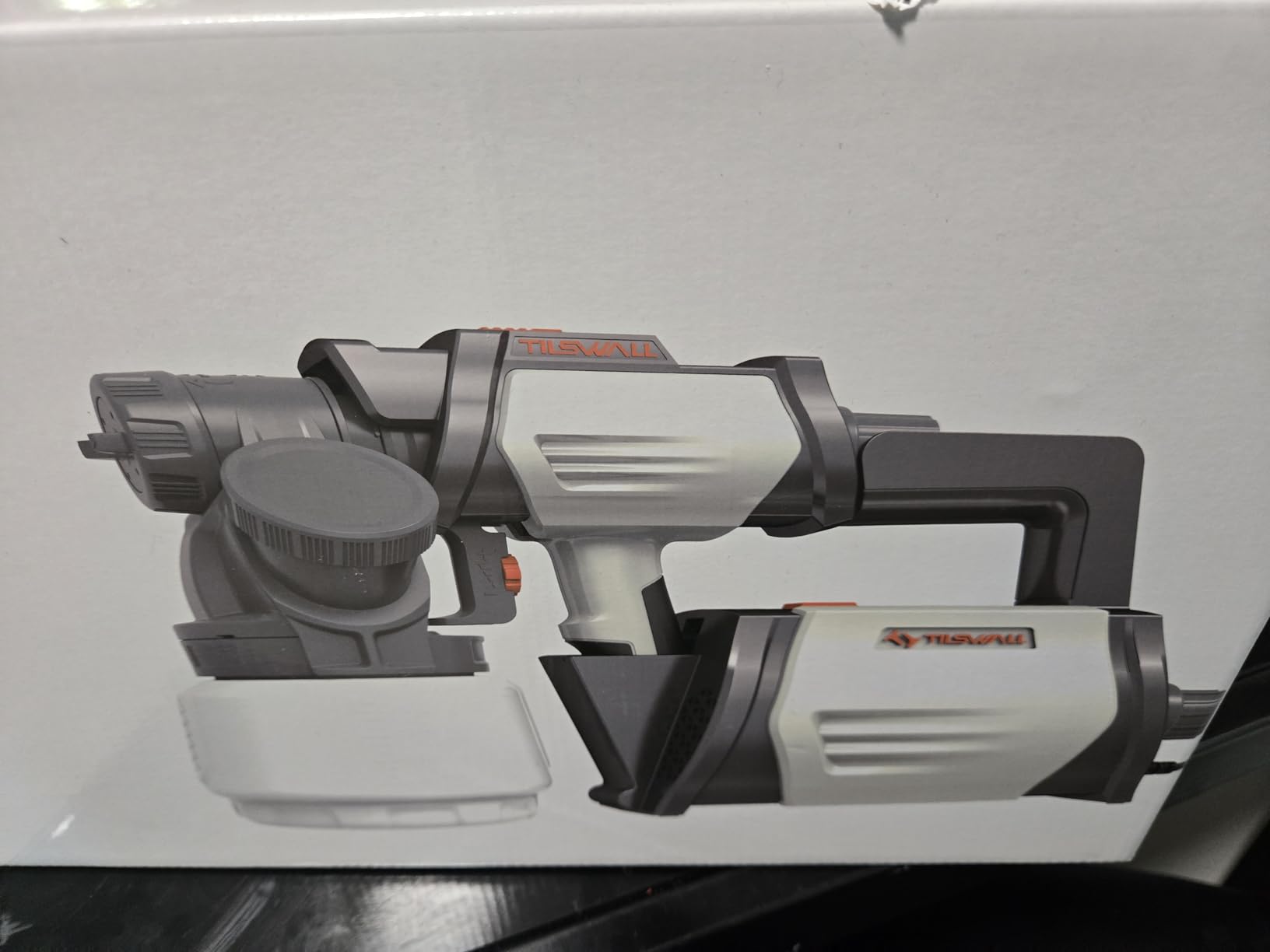 Tilswall Shark800 Paint Sprayer HVLP 800W Electric Spray Paint Gun, White customer photo 1