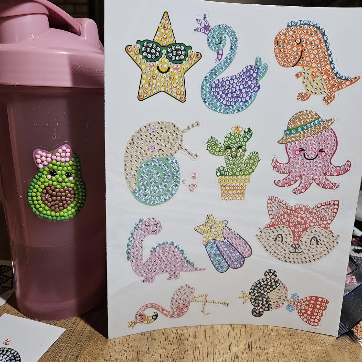 EAPHANT Diamond Art Kits for Kids, Gem Keychains and Stickers Painting Gifts for Girls Ages 4-8 8-12, Arts and Crafts Toys for Kids with 29 Designs customer photo 1