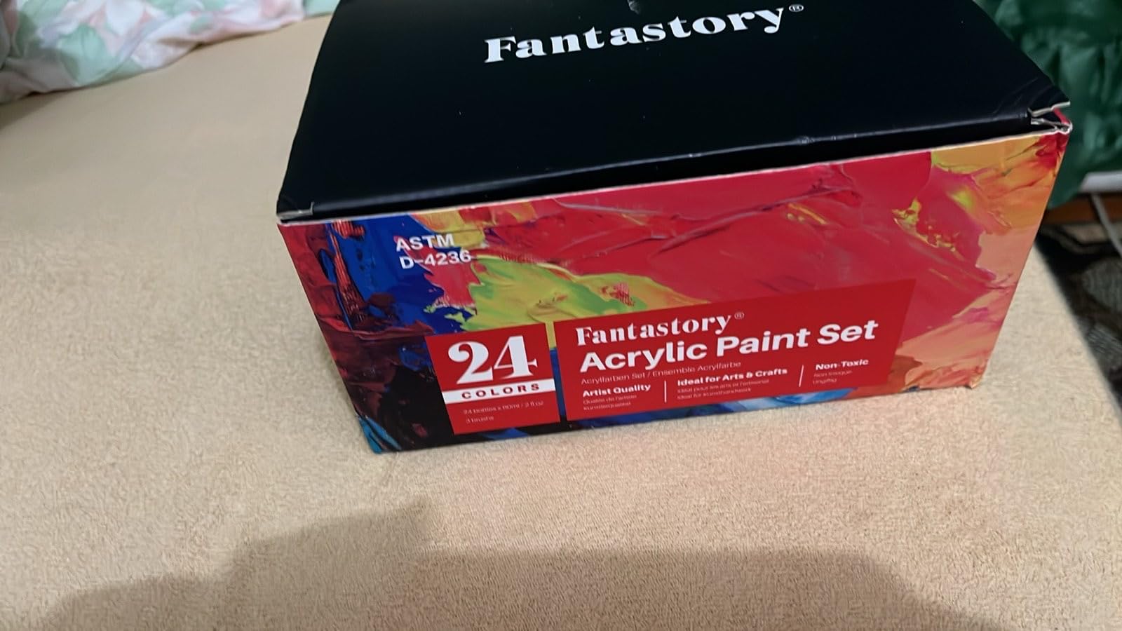 Fantastory 60ml 36 Colors Acrylic Paint Set with 12 Brushes customer photo 2