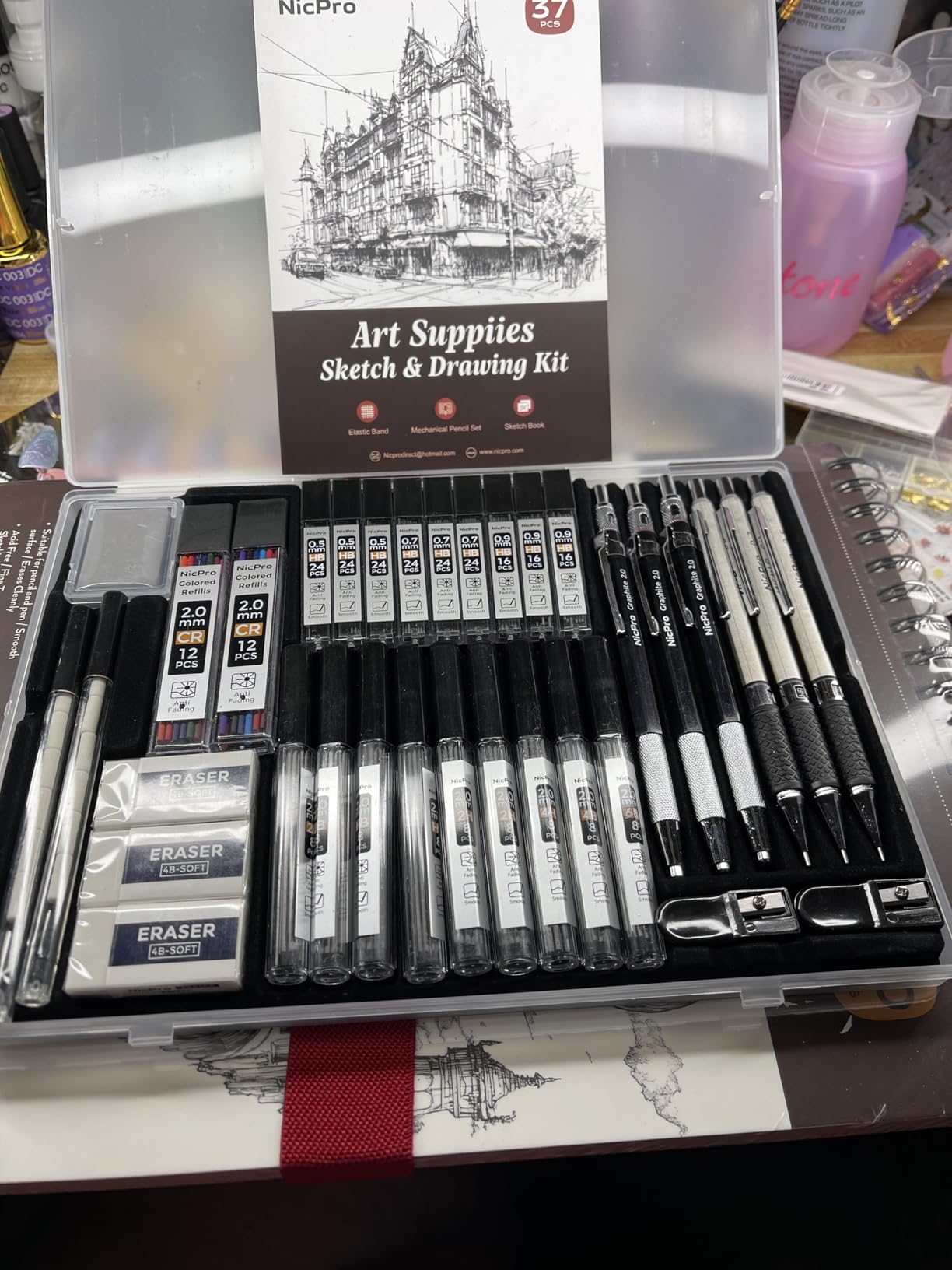 Nicpro 52PCS Art Drawing Supplies Kit for Artist Adults Sketching customer photo 2