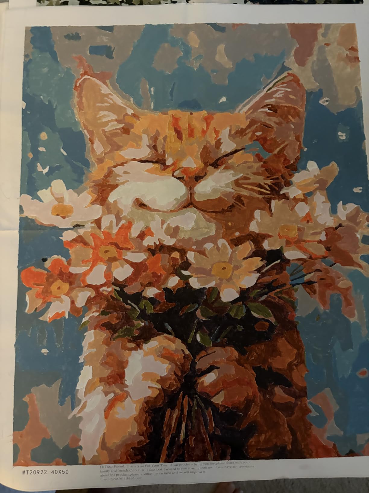 Clendo Paint by Numbers Kit for Adults Beginners, Spring Street Adult Paint by Numbers on Canvas, Acrylic Painting Crafts for Home Decor (16x20inch) customer photo 1