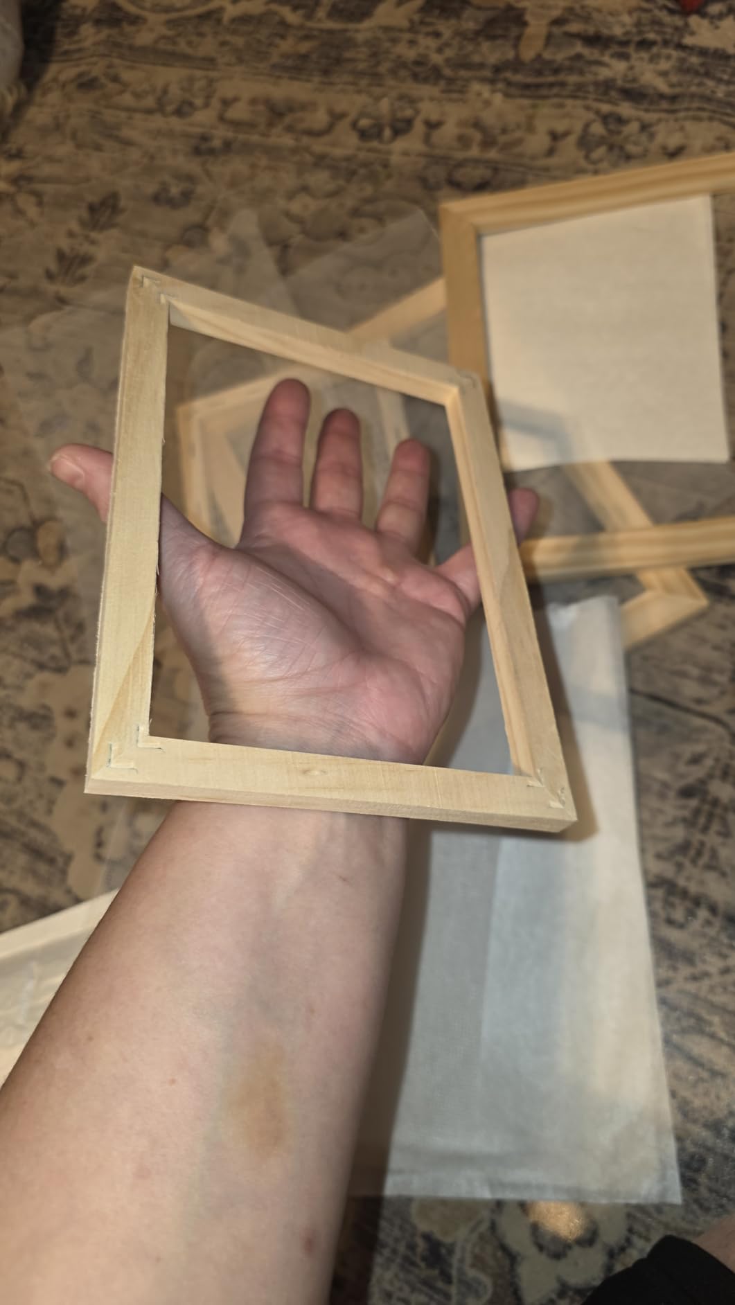 Aboofx Paper Making Kit, A7 Mini Paper Making Screen Frame Kit(3