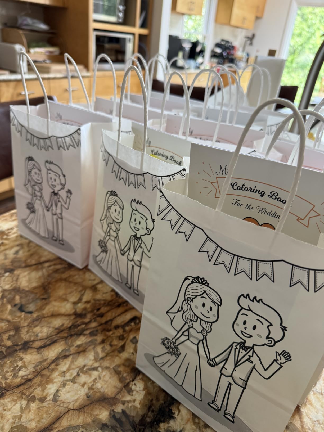 Set of 20 Kids Wedding Activity Packs – Includes Wedding Coloring Books for Kids, Crayons, Gift Bags – Fun Party Favors and Games to Keep Little Guests Entertained – Unique Reception Table Activities customer photo 2