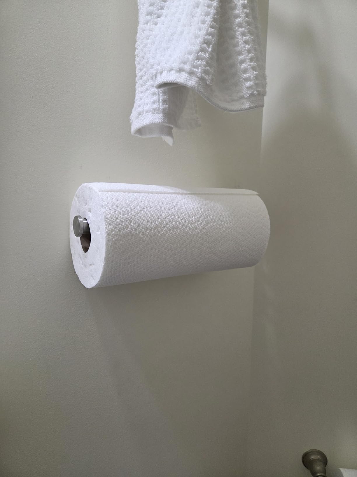 Gold Paper Towel Holder, Self Adhesive Paper Towel Holder Under Cabinet customer photo 1